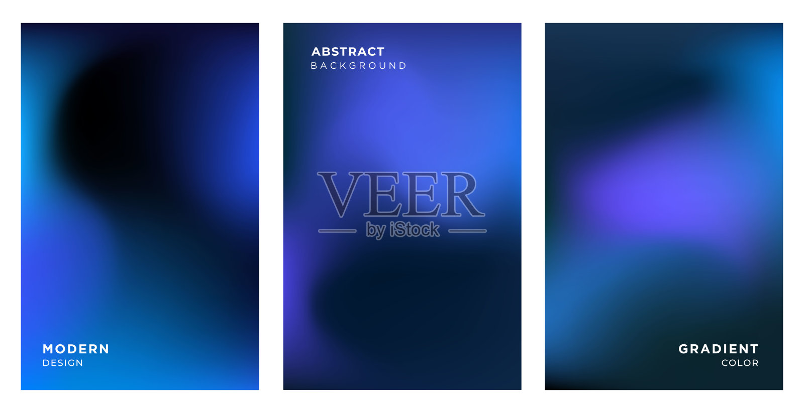 现代抽象科技背景合集插画图片素材