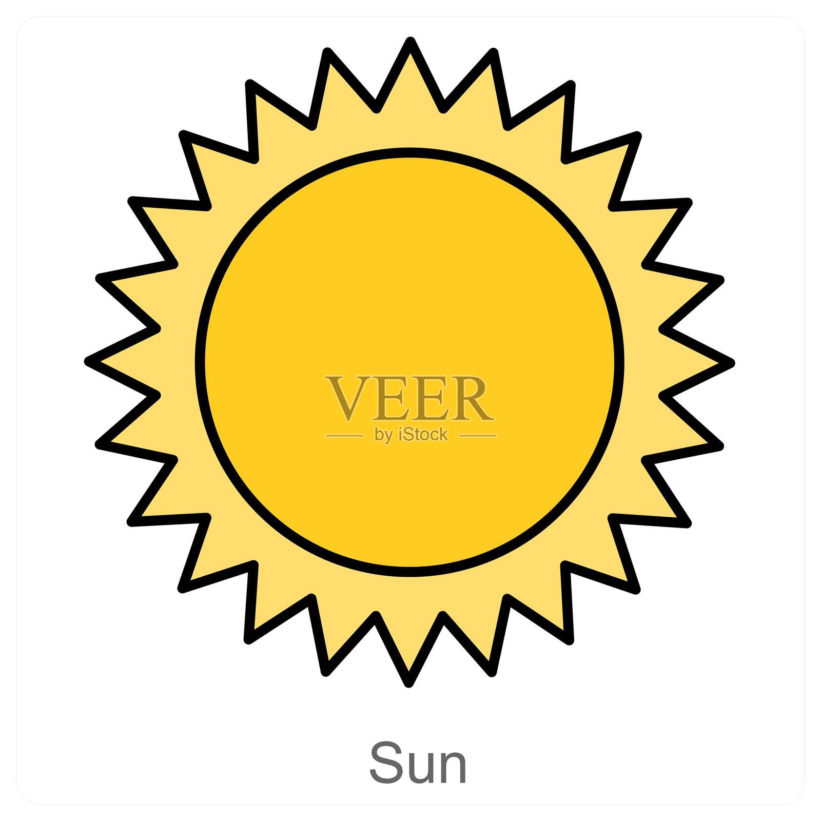 太阳插画图片素材