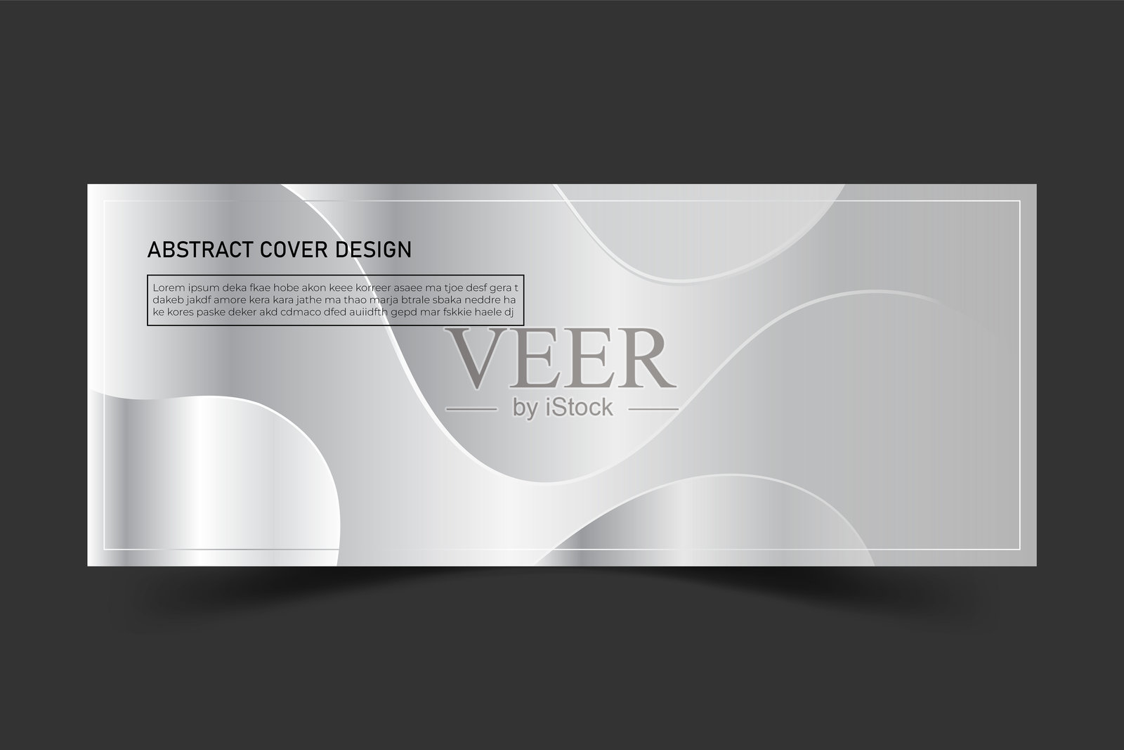 白色波浪抽象背景设计，适用于封面、横幅、模板、海报插画图片素材