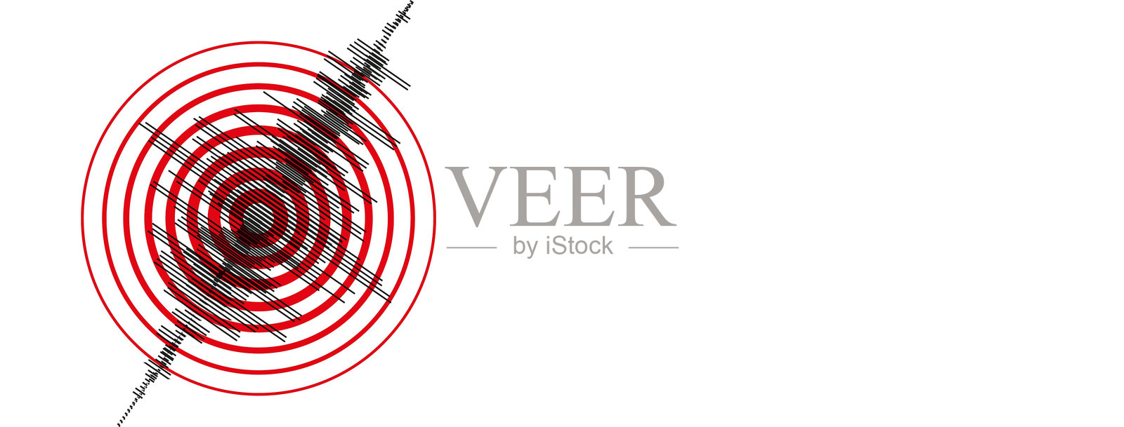 地震震动插画图片素材