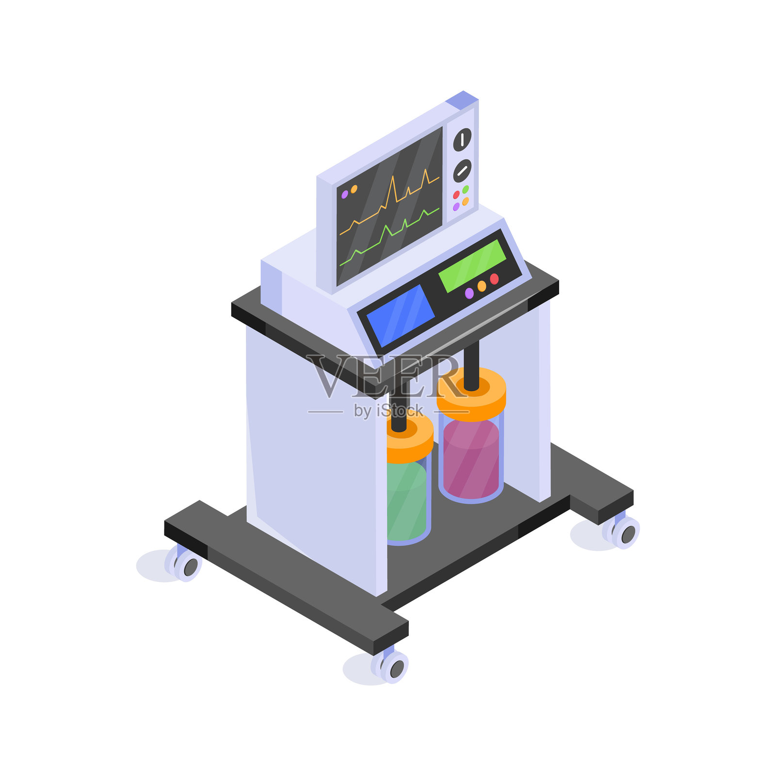 医疗分配器插画图片素材