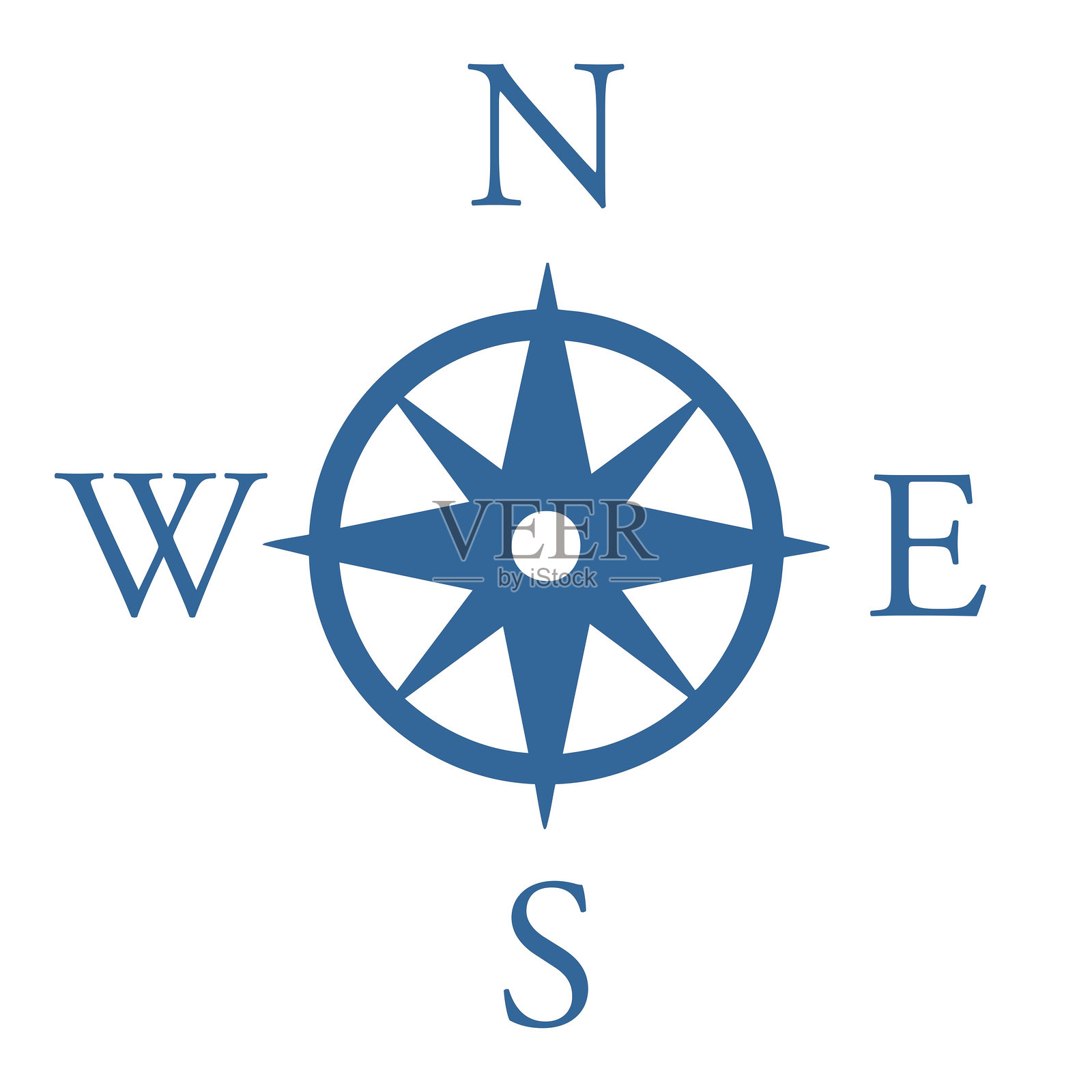 地图指南针符号插画图片素材