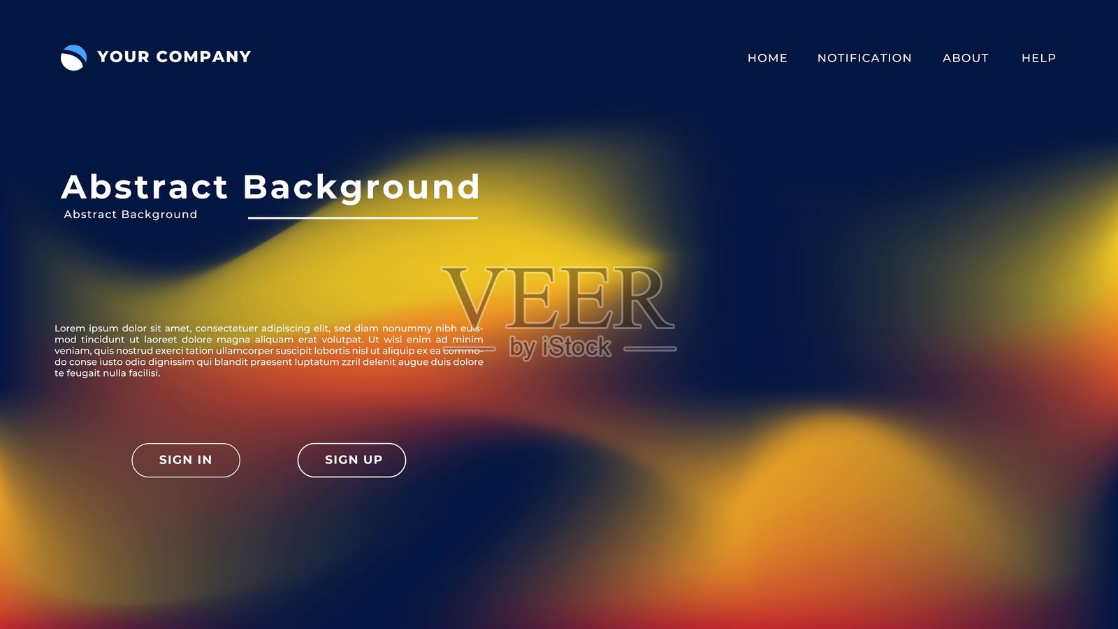 着陆页模板插画图片素材