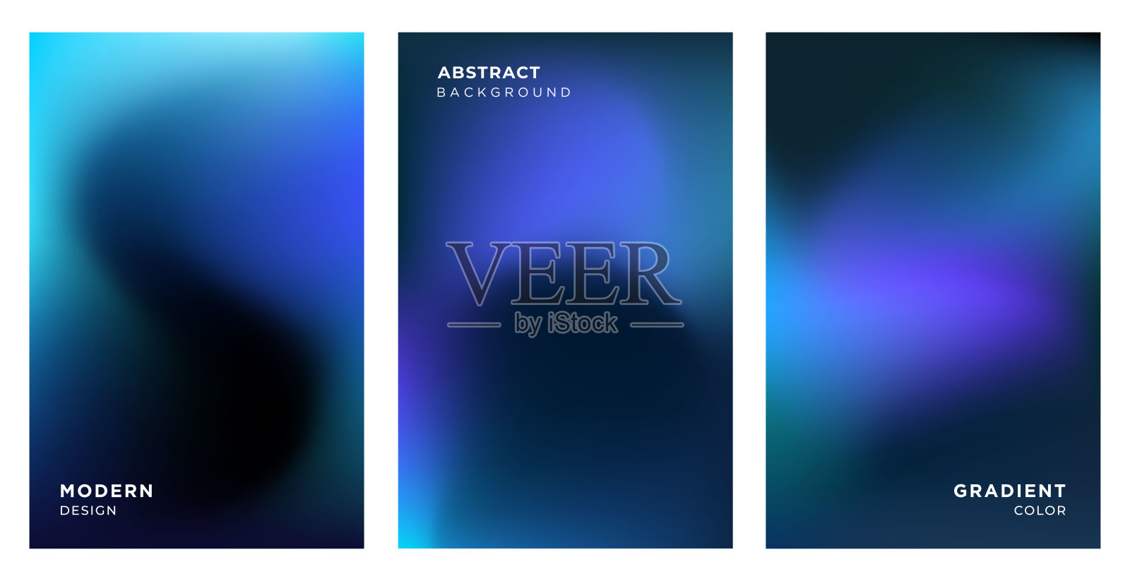 现代抽象科技背景合集插画图片素材