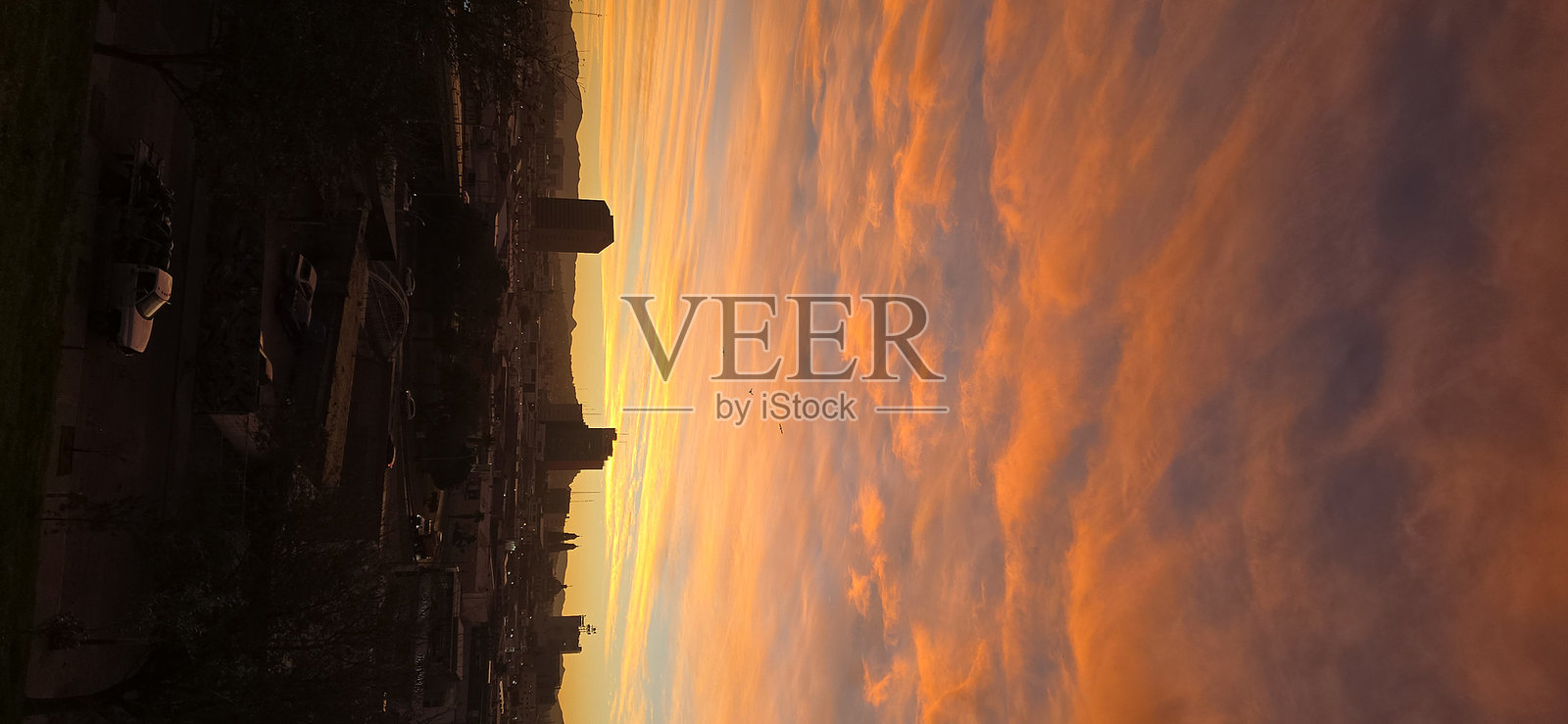 墨西哥北部的秋季日出照片摄影图片