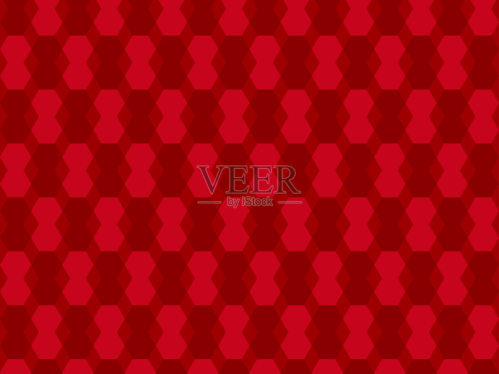 圣诞色无缝几何图案设计，适用于壁纸和背景。插画图片素材