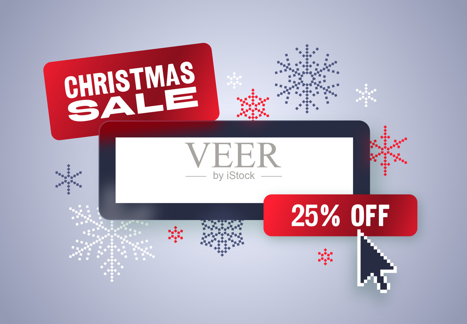 圣诞促销优惠券促销代码折扣插画图片素材