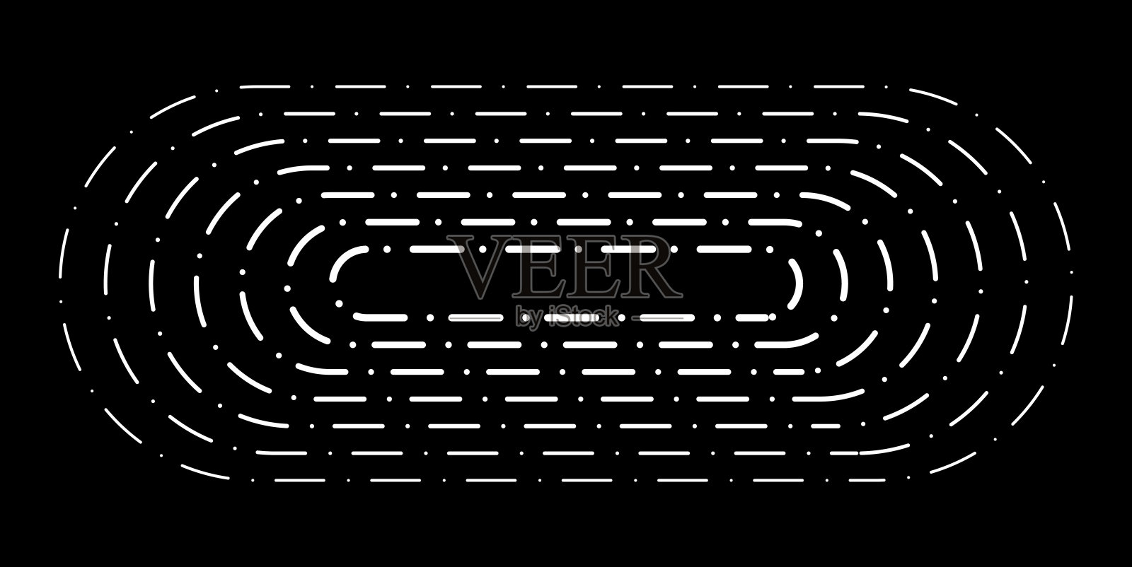 黑白曲线虚线圆点线图案背景插画图片素材