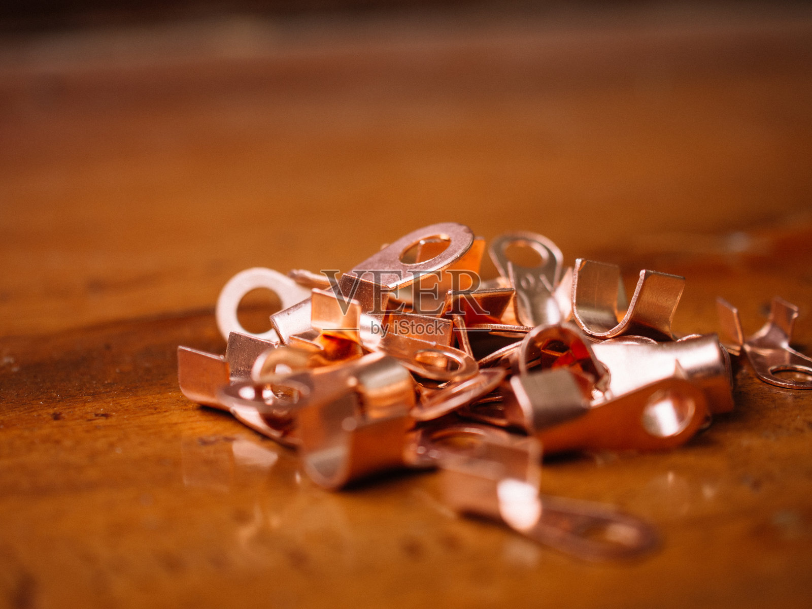 铜线连接器照片摄影图片