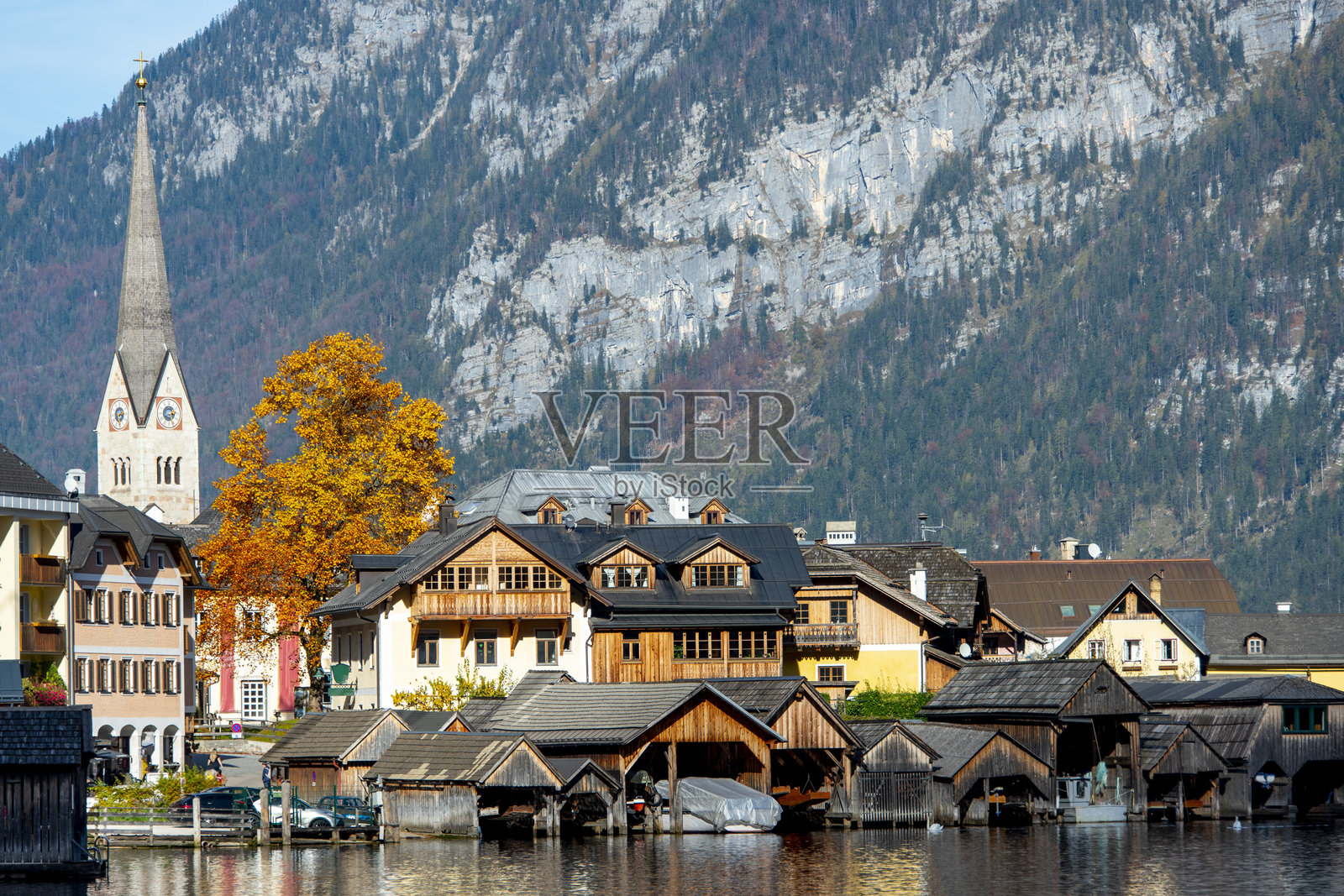 哈尔施塔特镇照片摄影图片