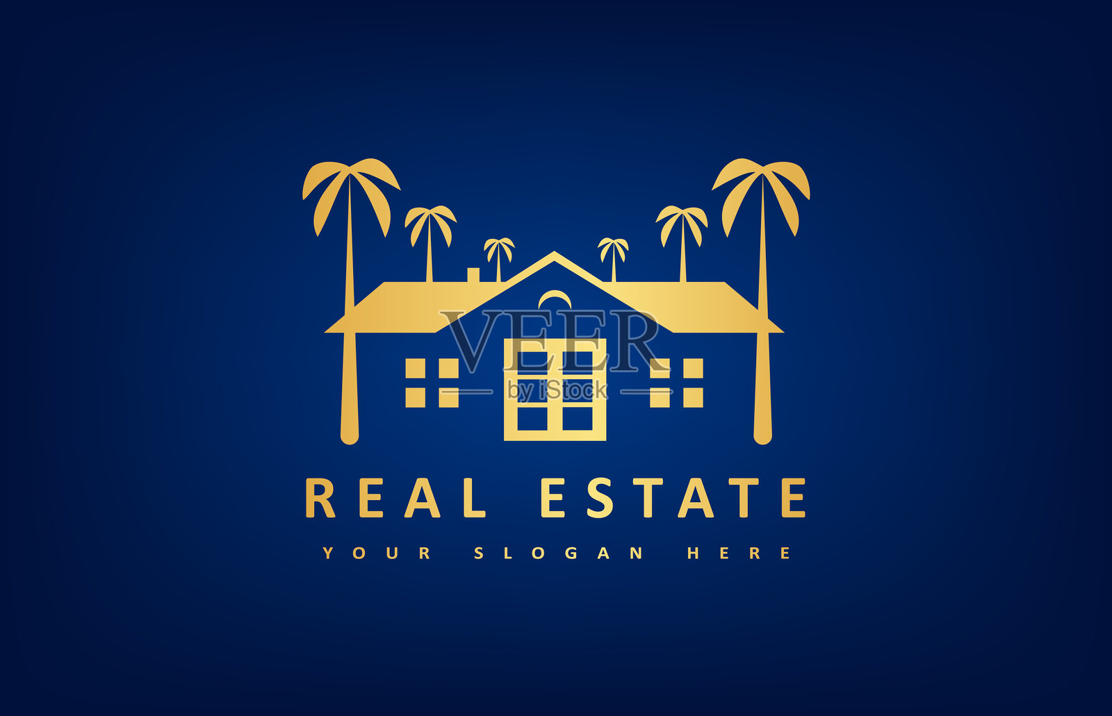 房子向量。房地产设计。插画图片素材