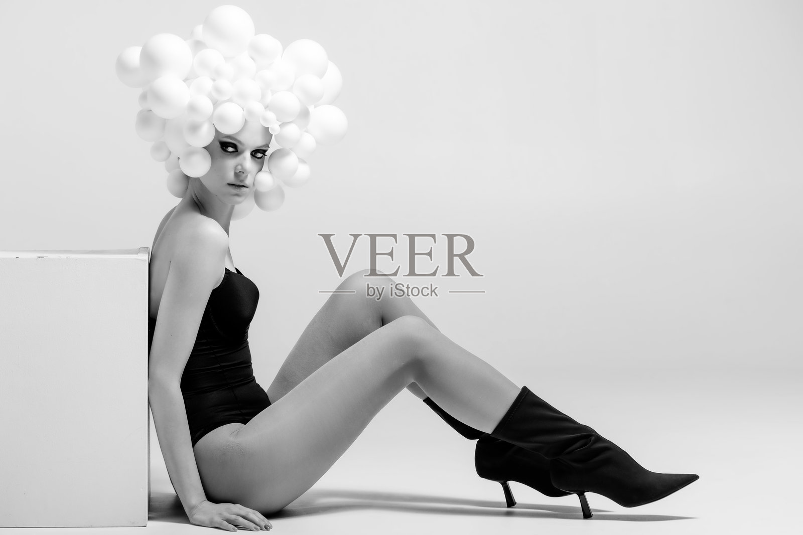 前卫时尚肖像照片摄影图片