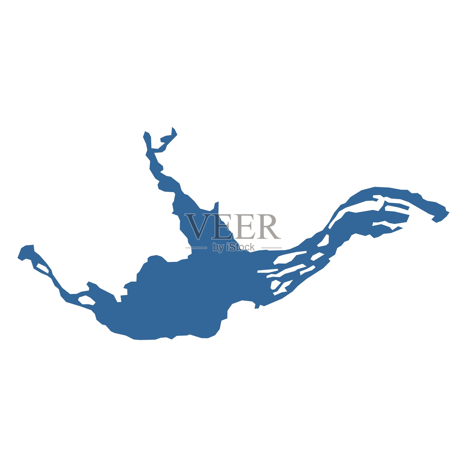 大奴湖轮廓插画图片素材