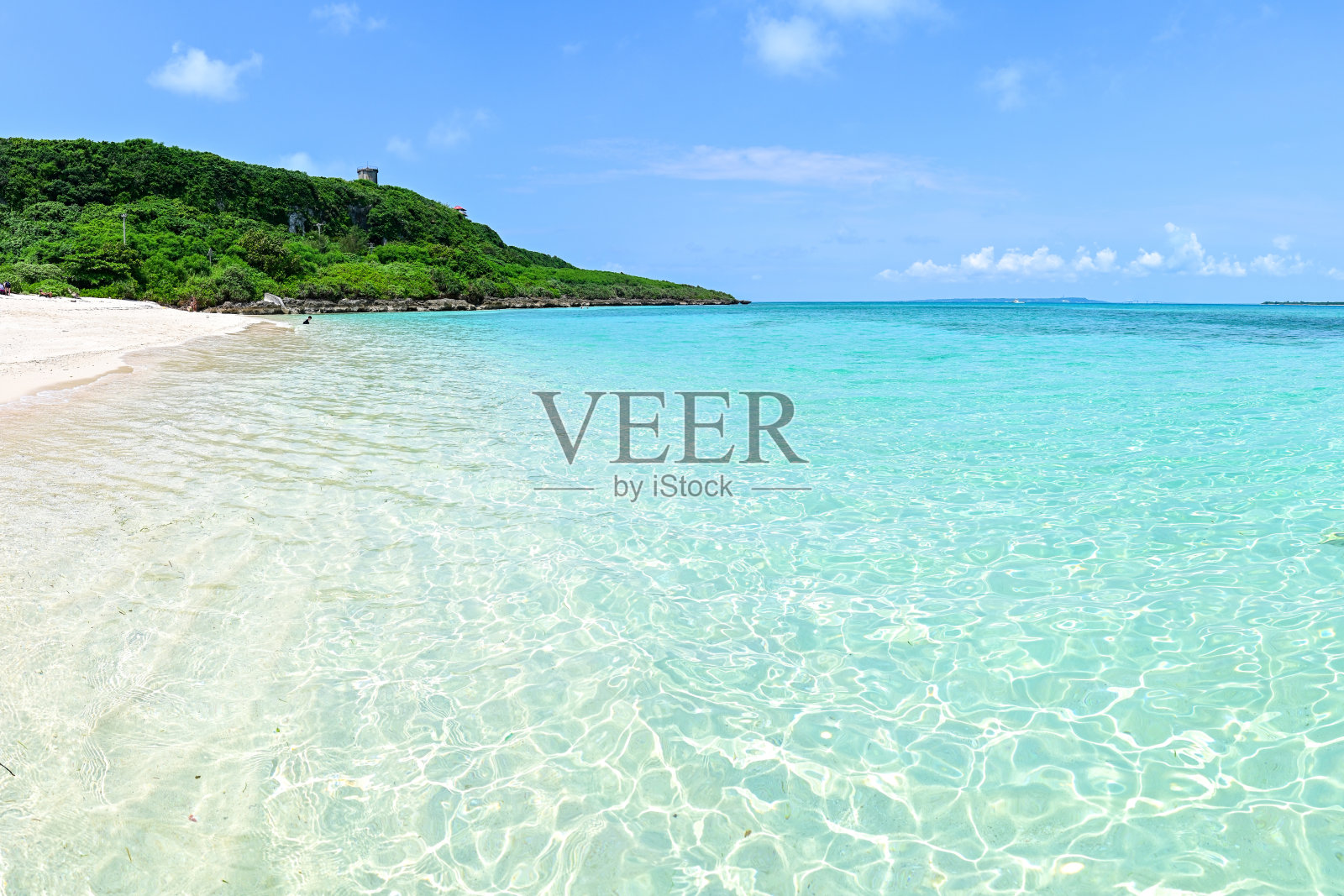 日本冲绳宫古岛的美丽海景照片摄影图片