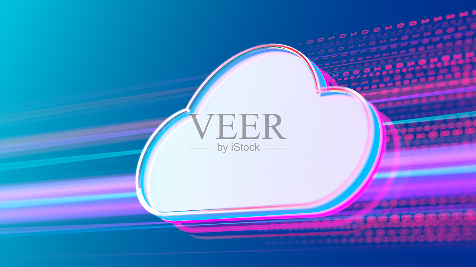 云计算标志。技术与网络。二进制代码背景照片摄影图片