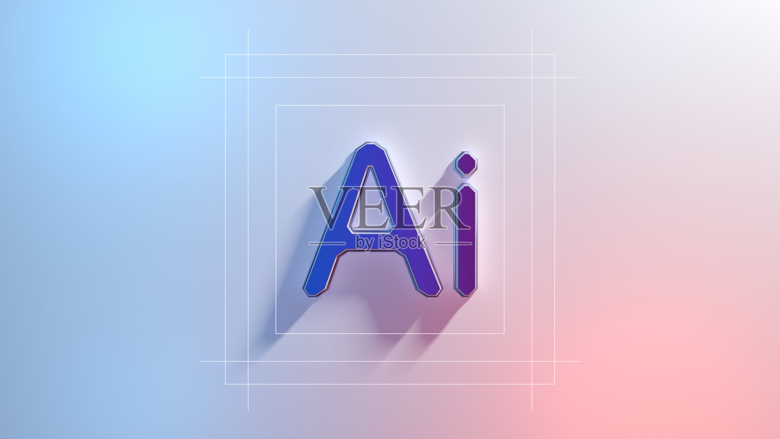 人工智能概念。墙上的简单文字照片摄影图片