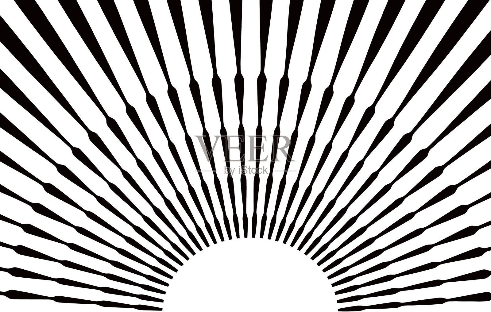 矢量日出和阳光射线插画图片素材