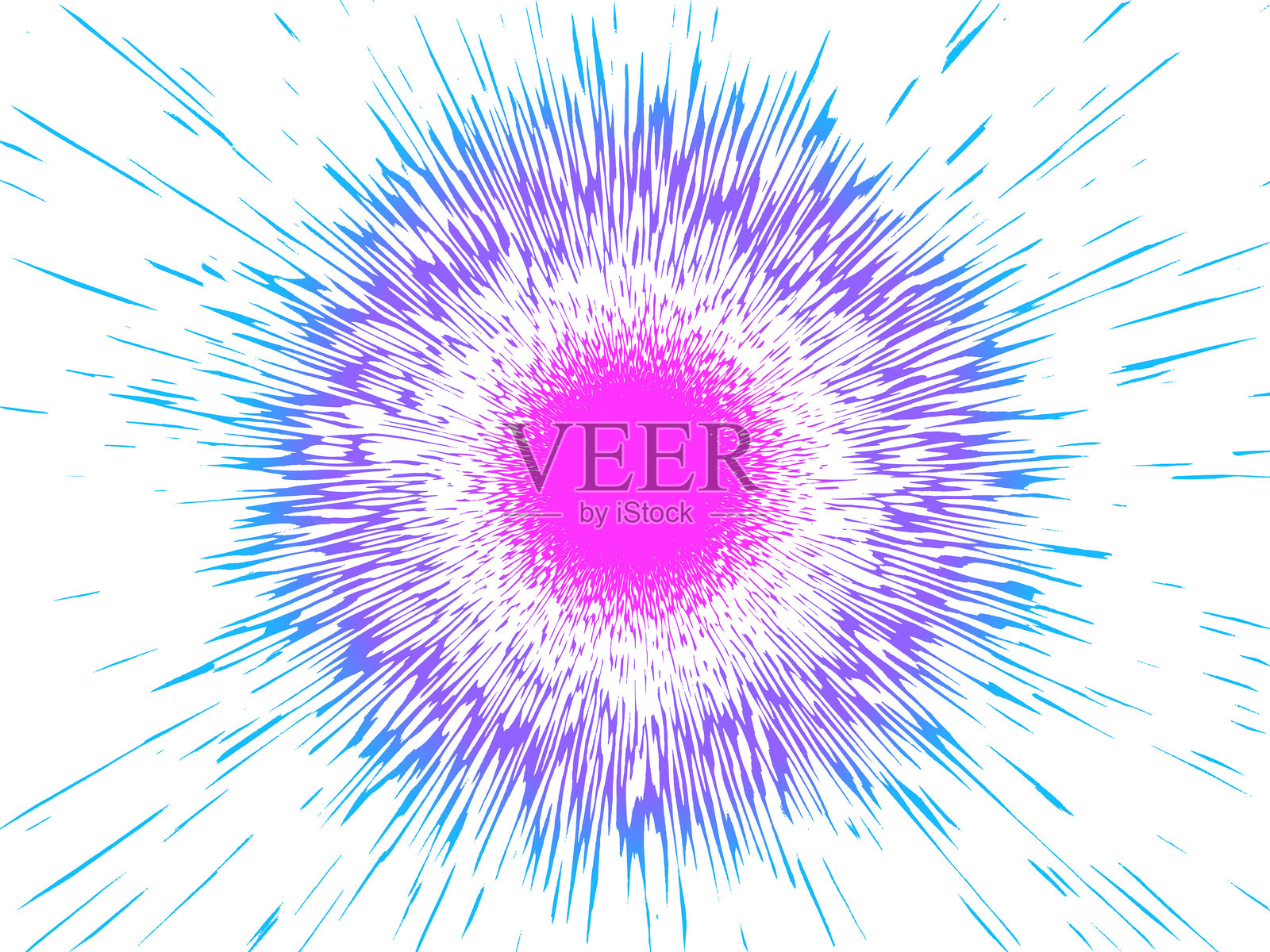 圆形边框 - 框架和爆炸光轨插画图片素材