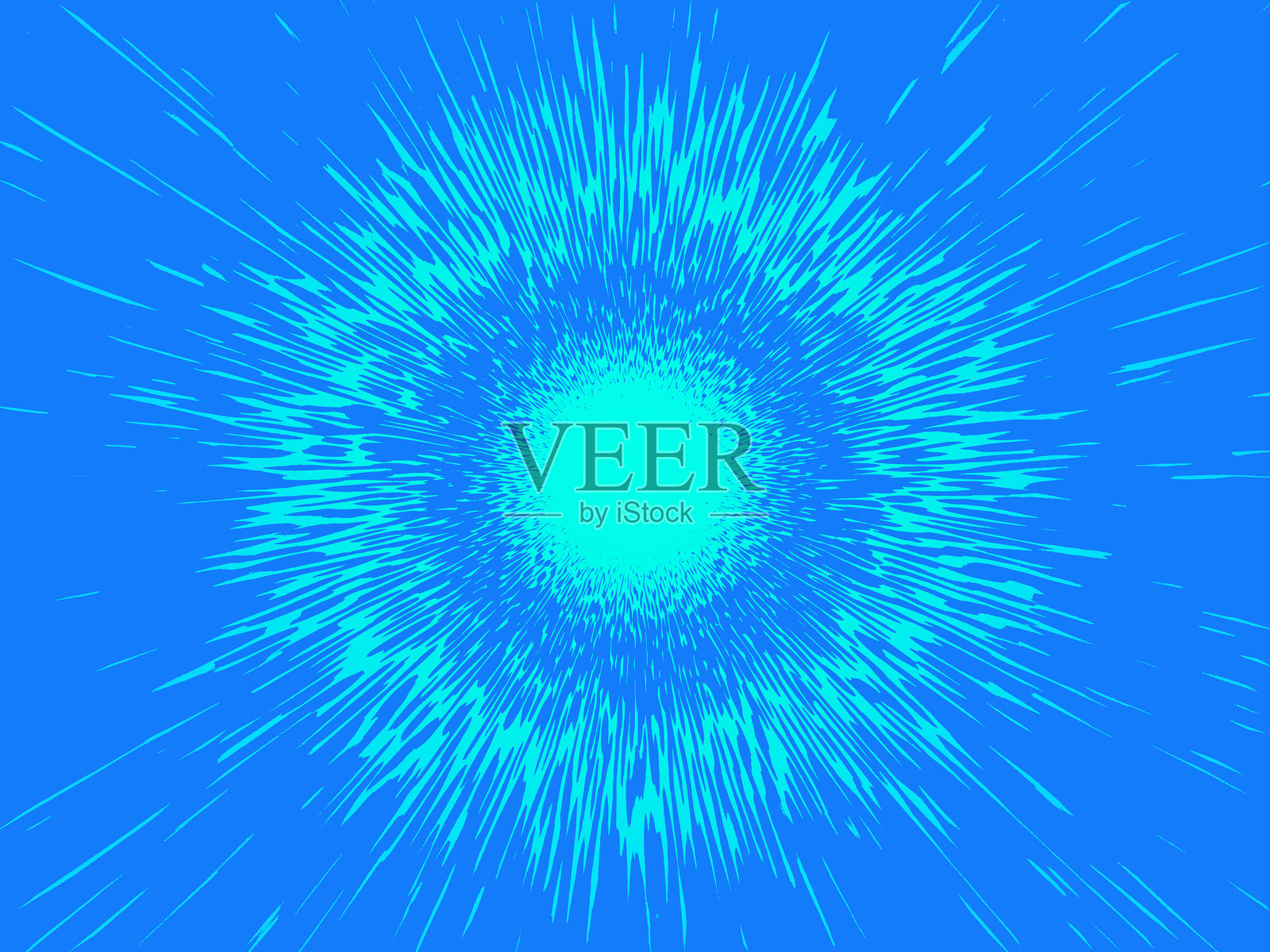 圆形边框 - 框架和爆炸光轨插画图片素材