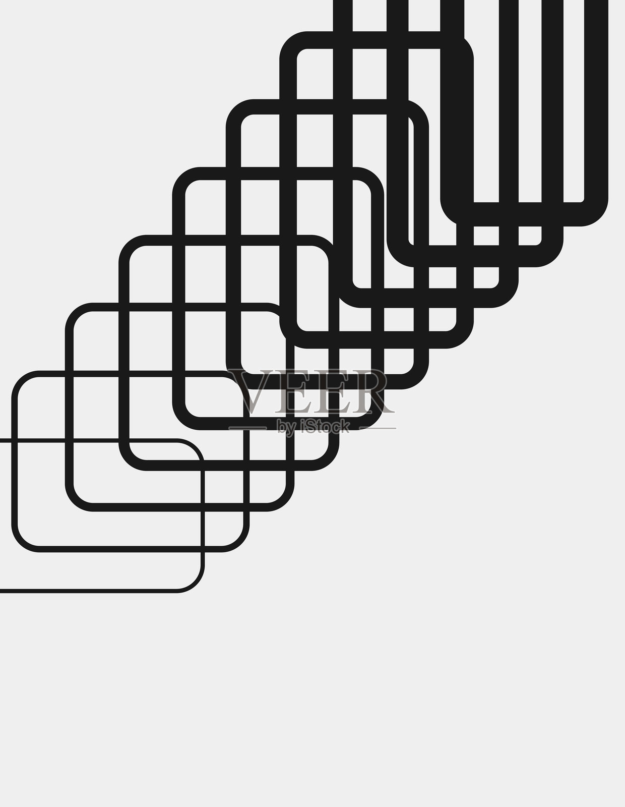 黑白极简矩形渐变图案背景插画图片素材