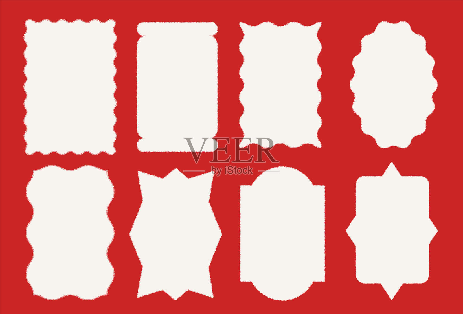 可爱简单的极简框架。抽象背景，适用于贺卡、横幅、传单、情人节、生日和圣诞卡片。矢量设计插画图片素材