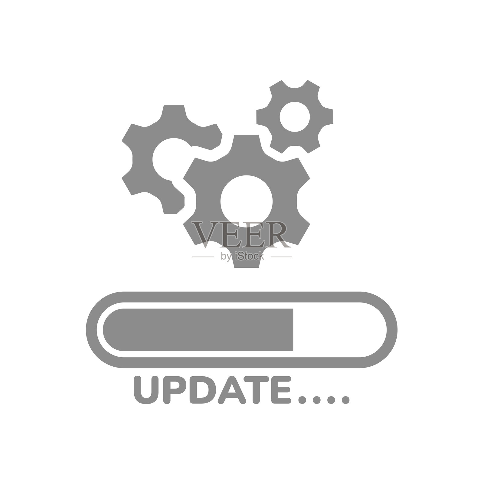 更新进度条矢量图标插画图片素材