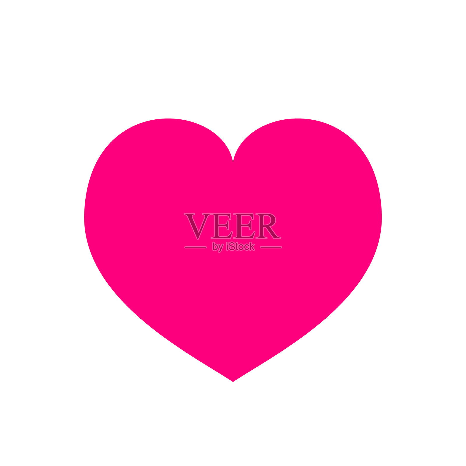 红色心形气球图标插图插画图片素材