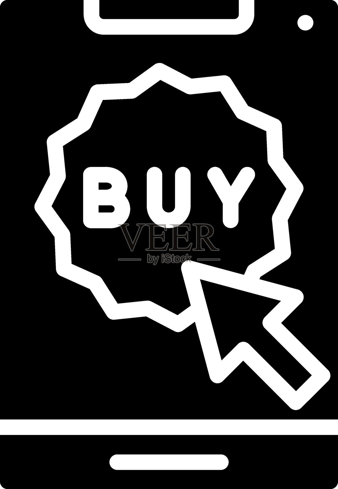 电子商务按钮图标风格插画图片素材