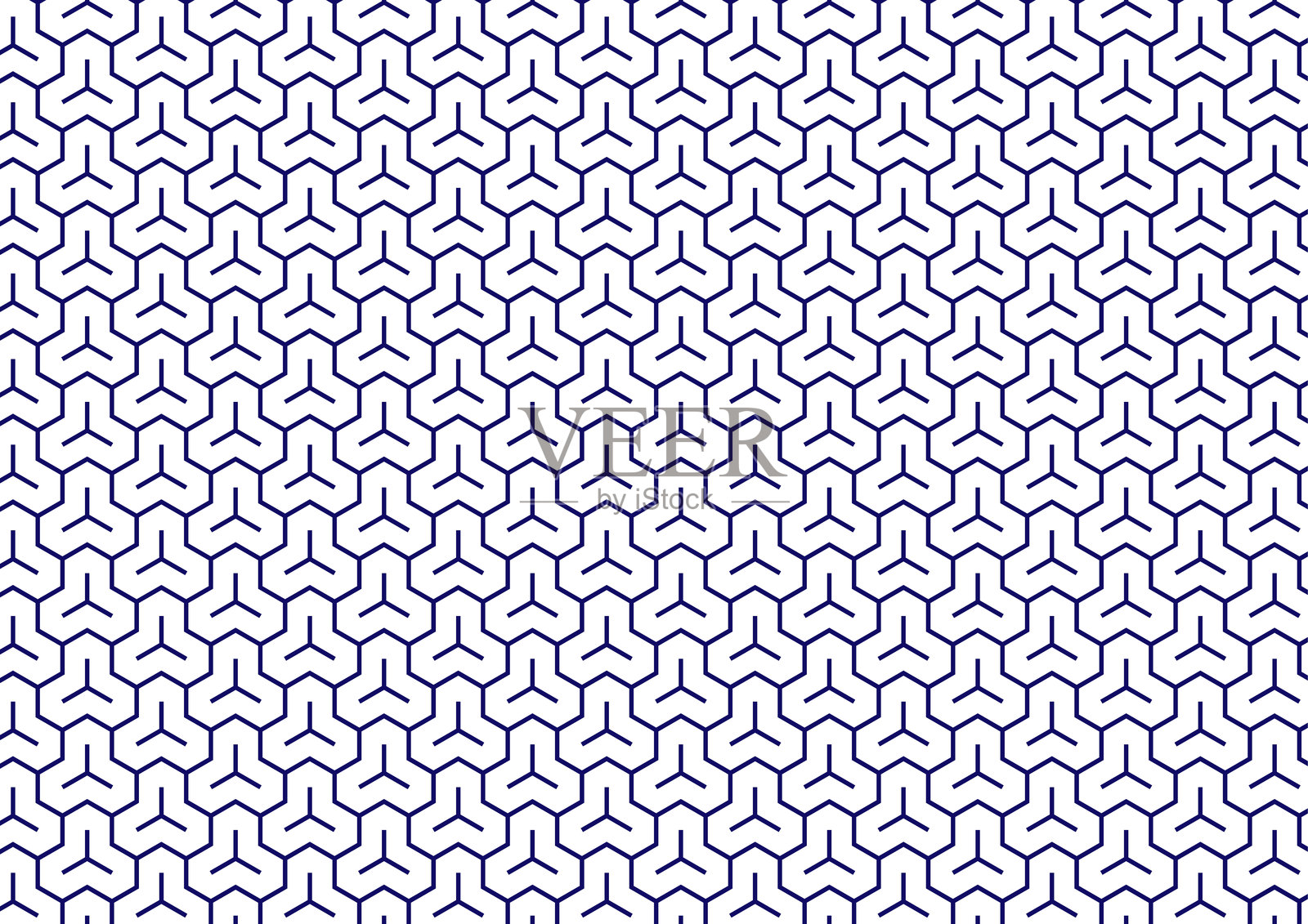 日本图案的毘沙门龟壳，带有冠状火焰，深蓝色背景材料插画图片素材