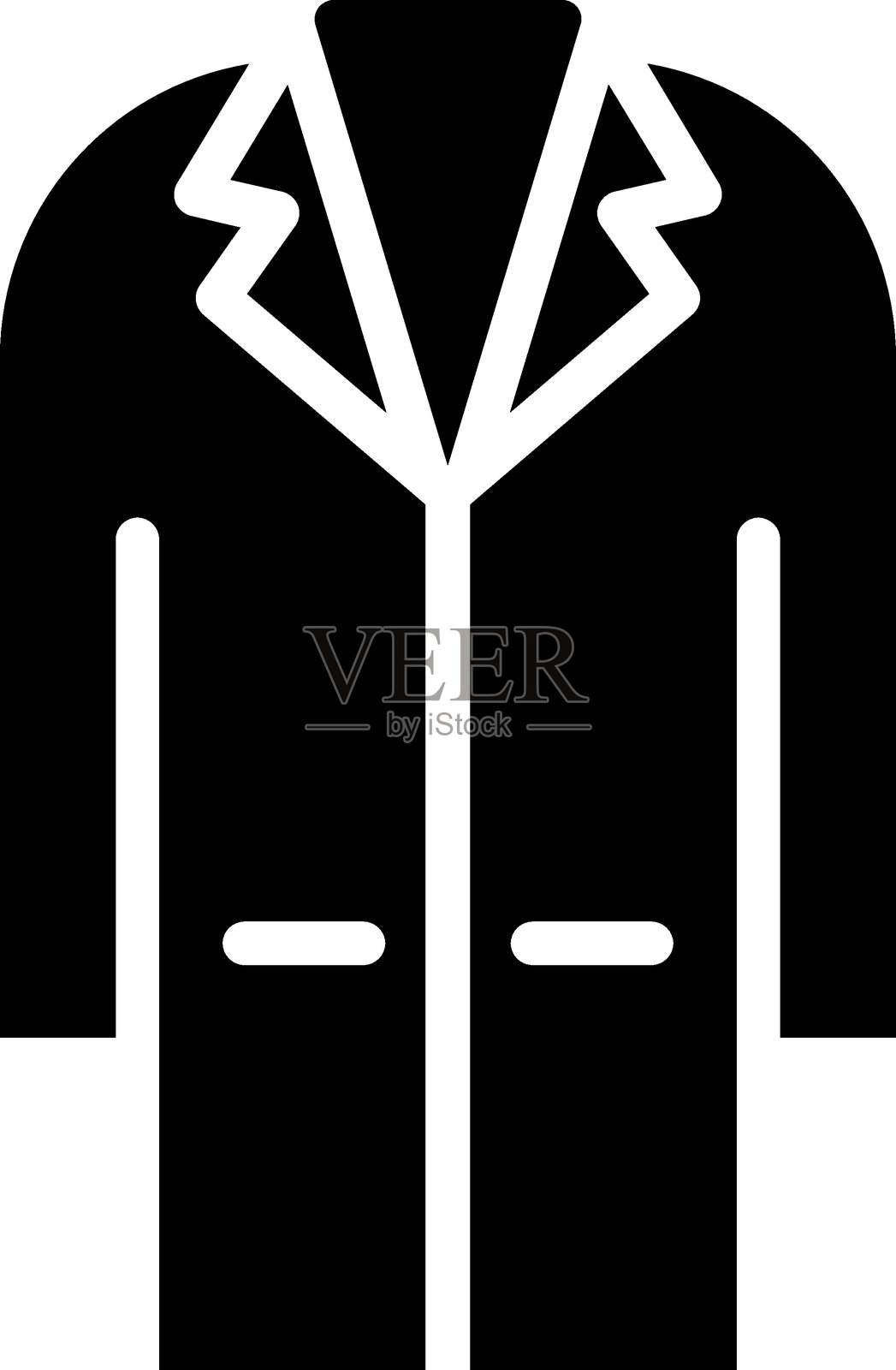 实验室外套图标风格插画图片素材