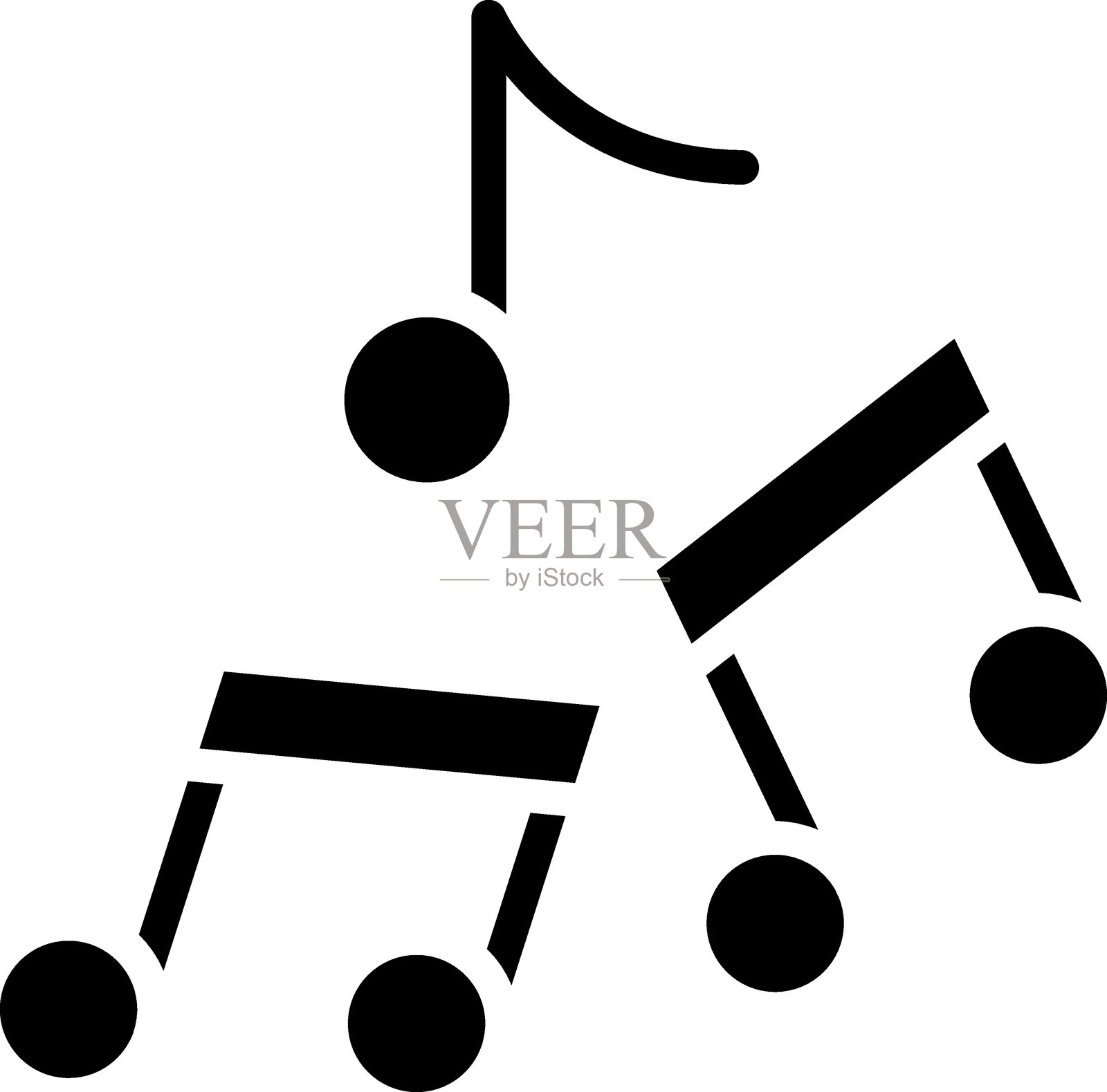 音乐理论图标风格插画图片素材