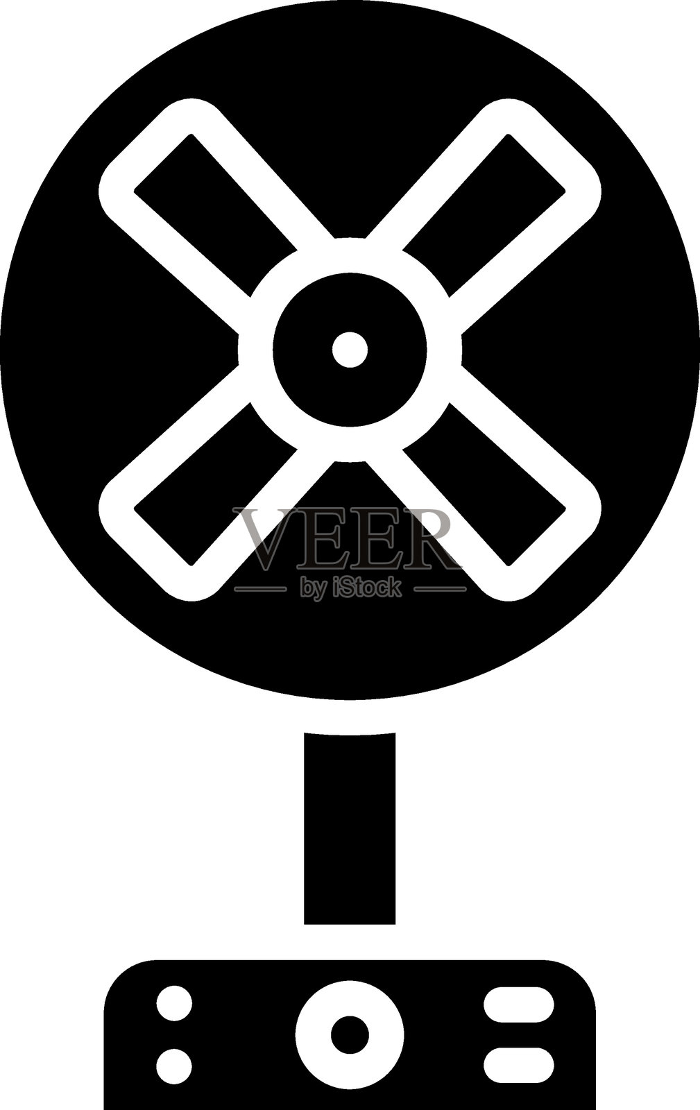 落地扇图标风格插画图片素材