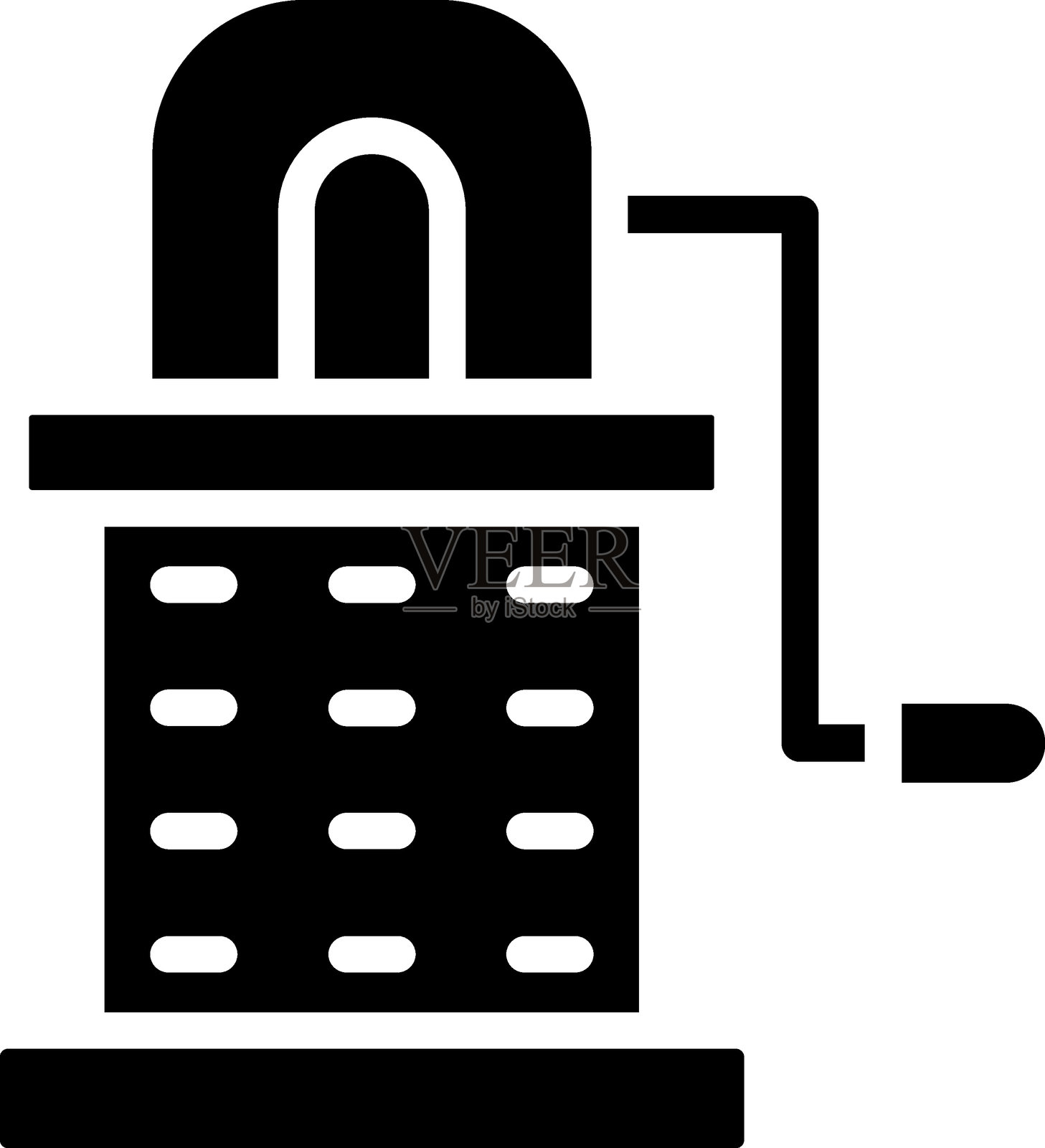 电动胡萝卜切片器图标风格插画图片素材