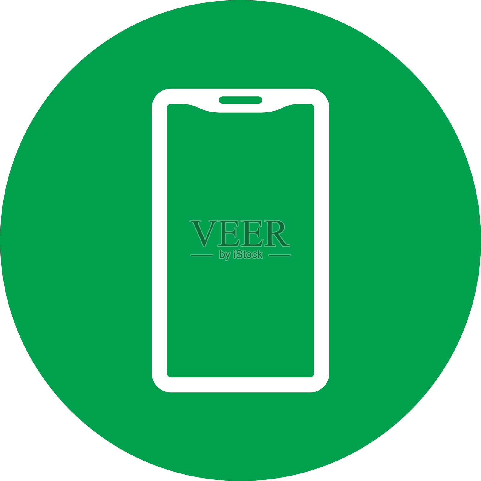 接听电话图标，带绿色按钮的接听电话图标。联系我们的电话标志。接听电话符号。绿色电话图标。接听标志矢量图。插画图片素材