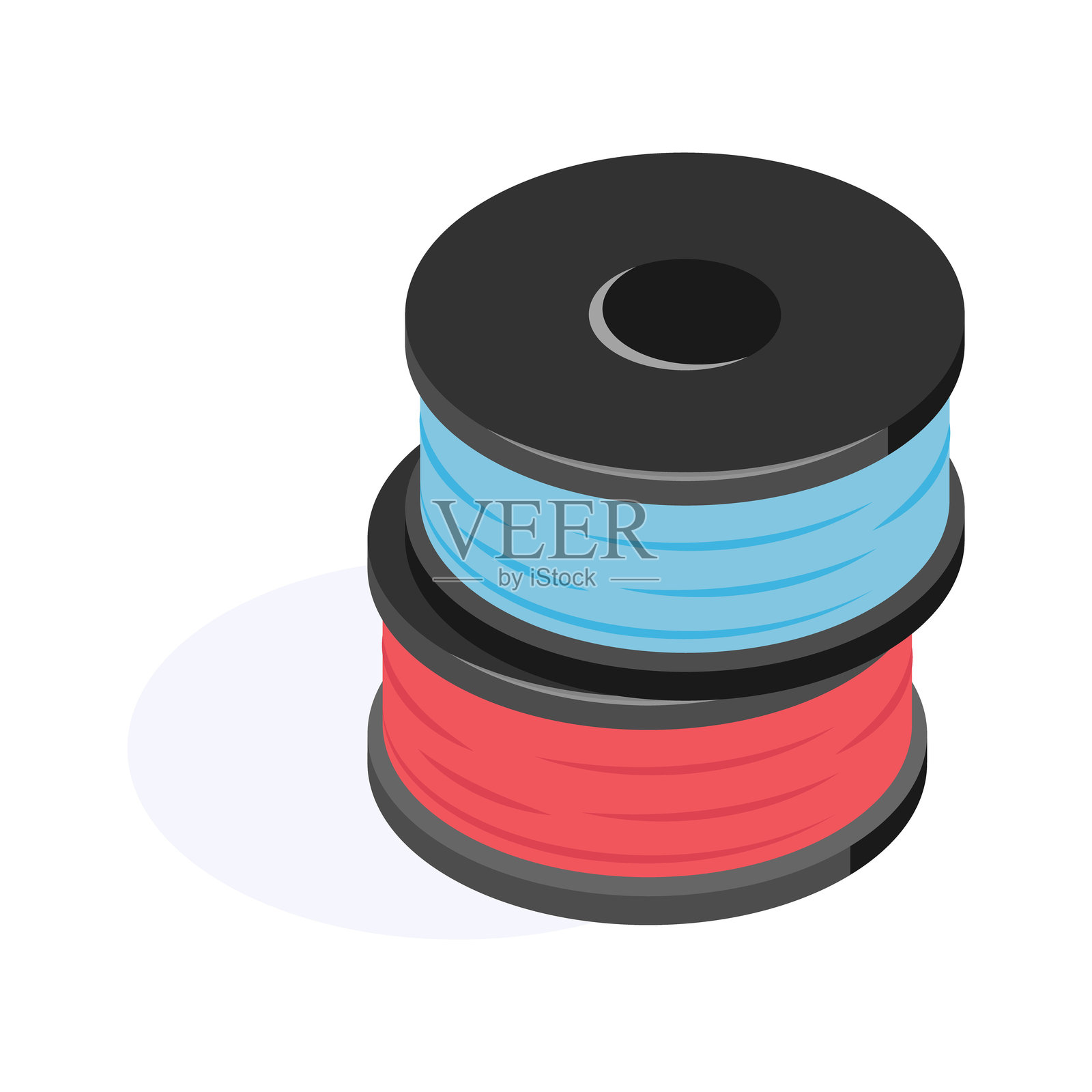 线轴插画图片素材