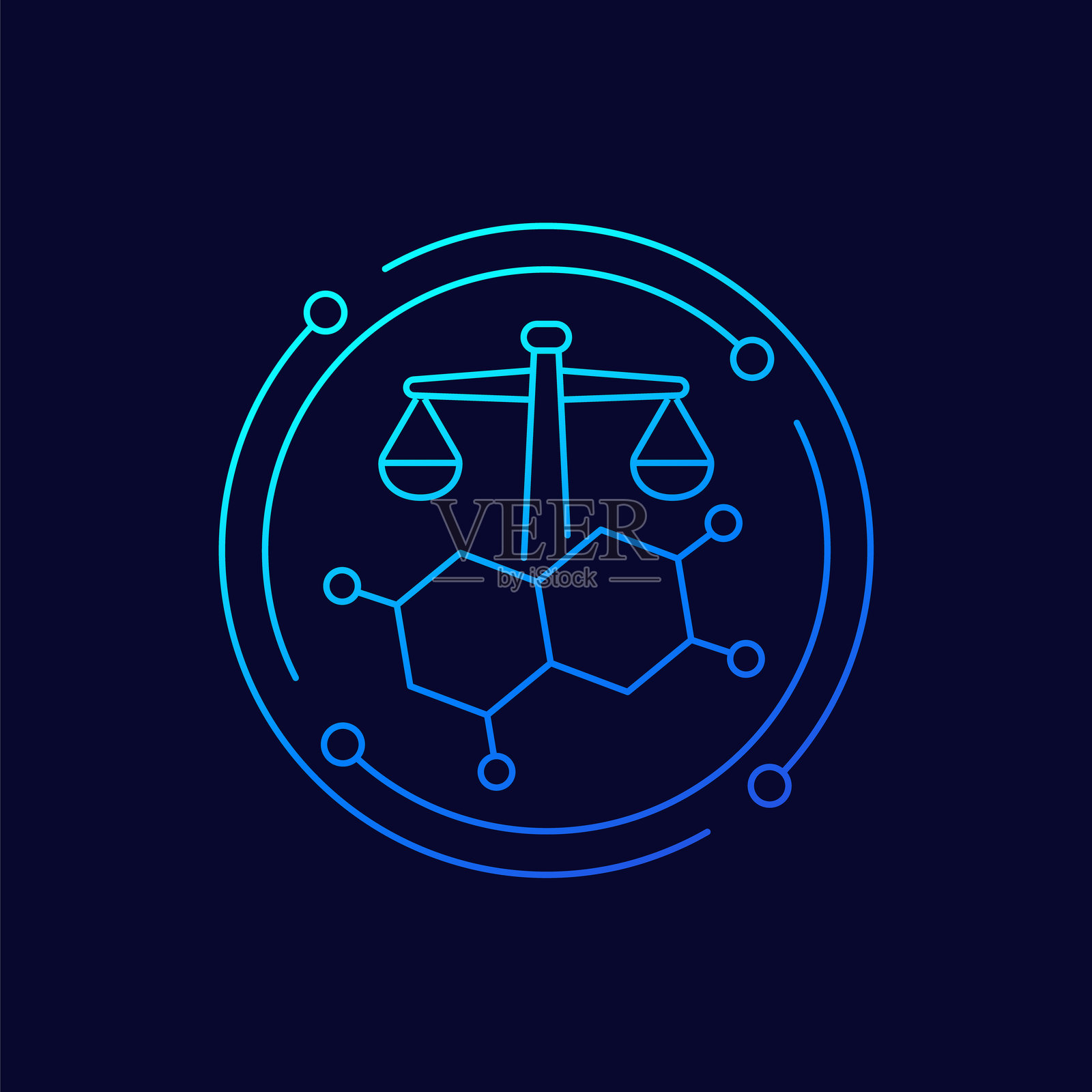 健身、健康、健身房时尚图标在圆圈中插画图片素材