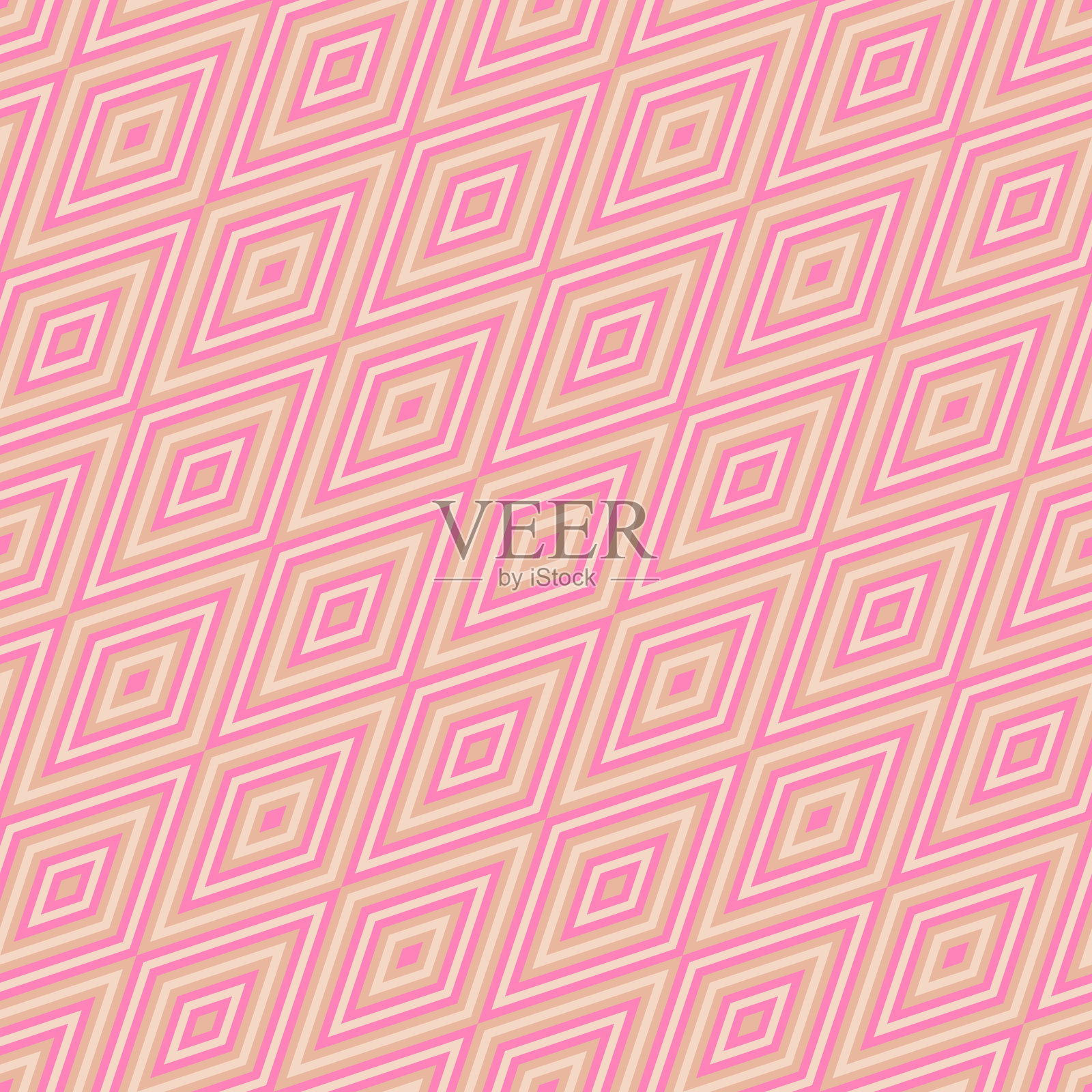 矢量复古无缝图案。背景带有对角线和菱形图案插画图片素材