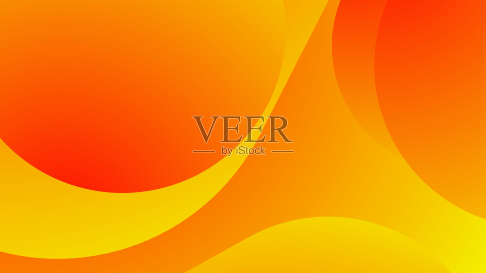 橙色渐变简单背景美学插画图片素材