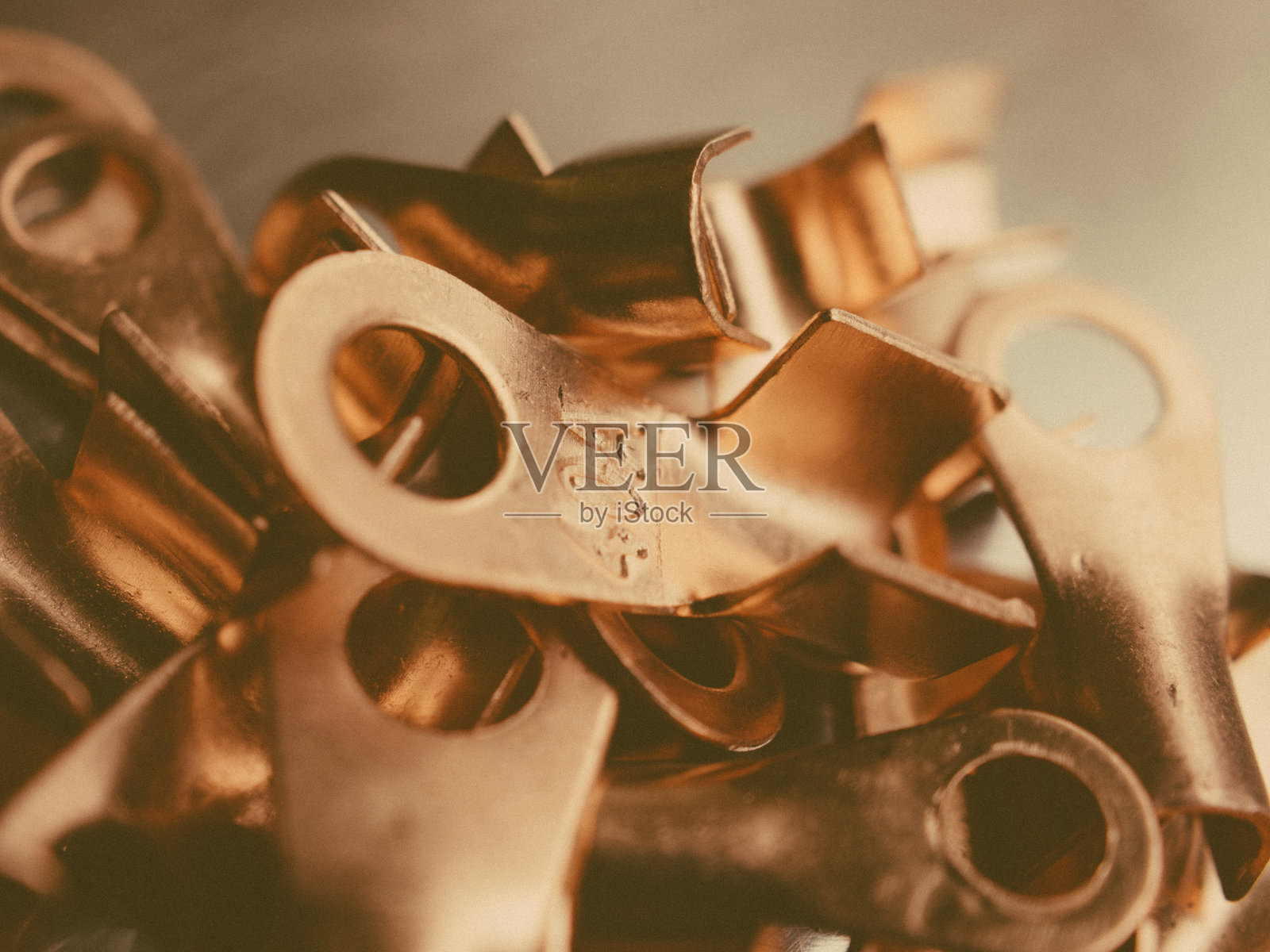 铜线连接器照片摄影图片