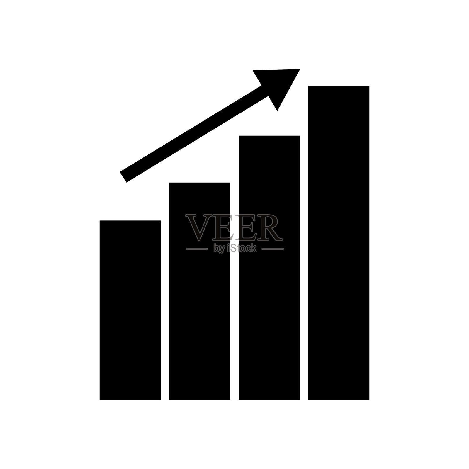 增长图表插画图片素材