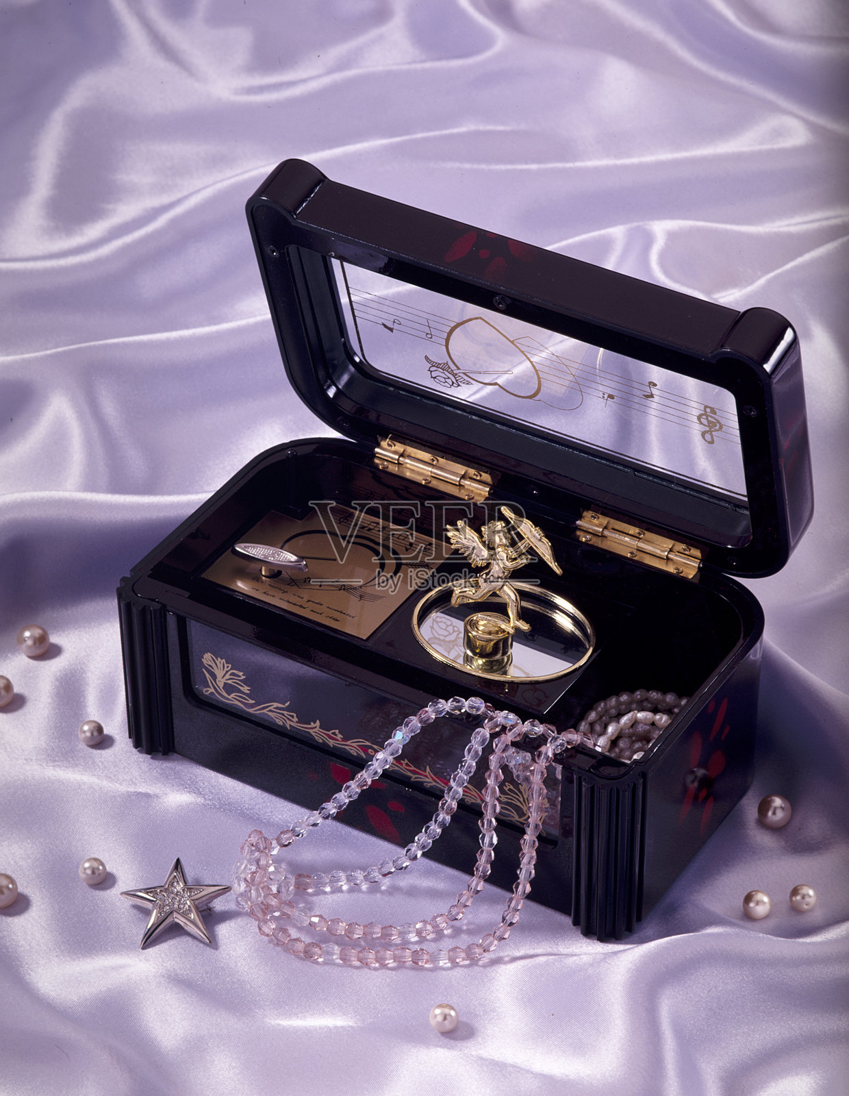 音乐盒，首饰盒照片摄影图片