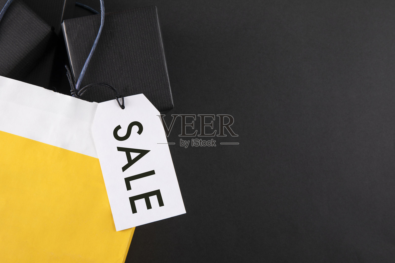 黑色星期五购物袋照片摄影图片