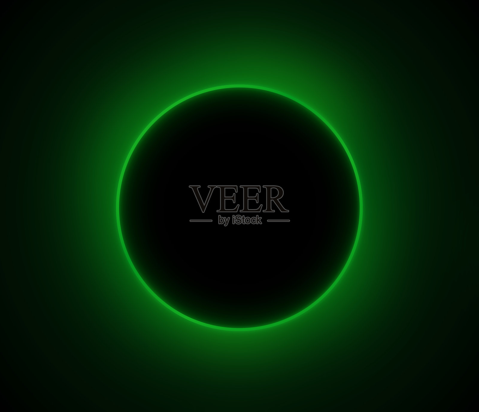 圆形发光框架黑洞抽象图形插画图片素材