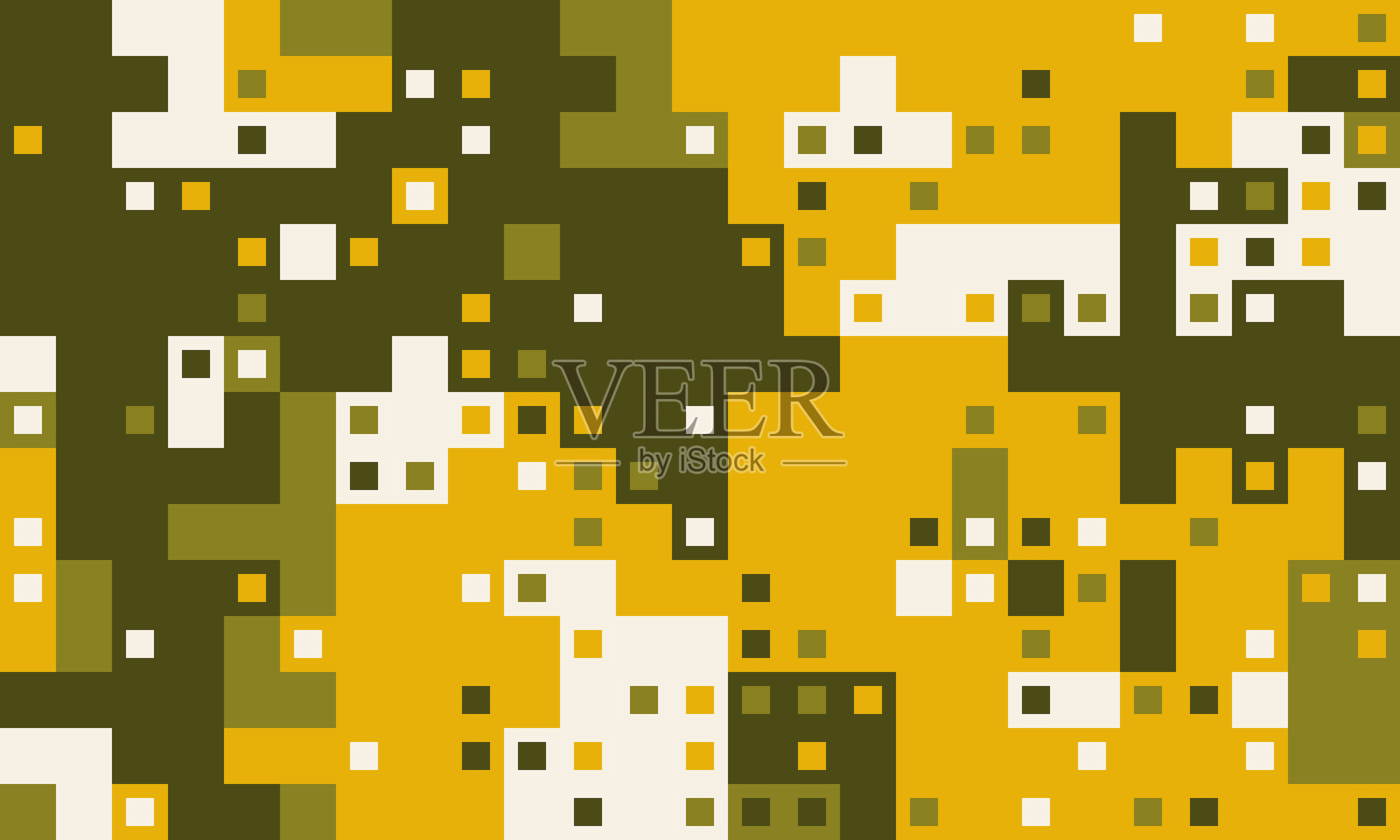 装饰性的复古现代卡片。几何营销块充满趣味。立方体艺术装饰简约。插画图片素材