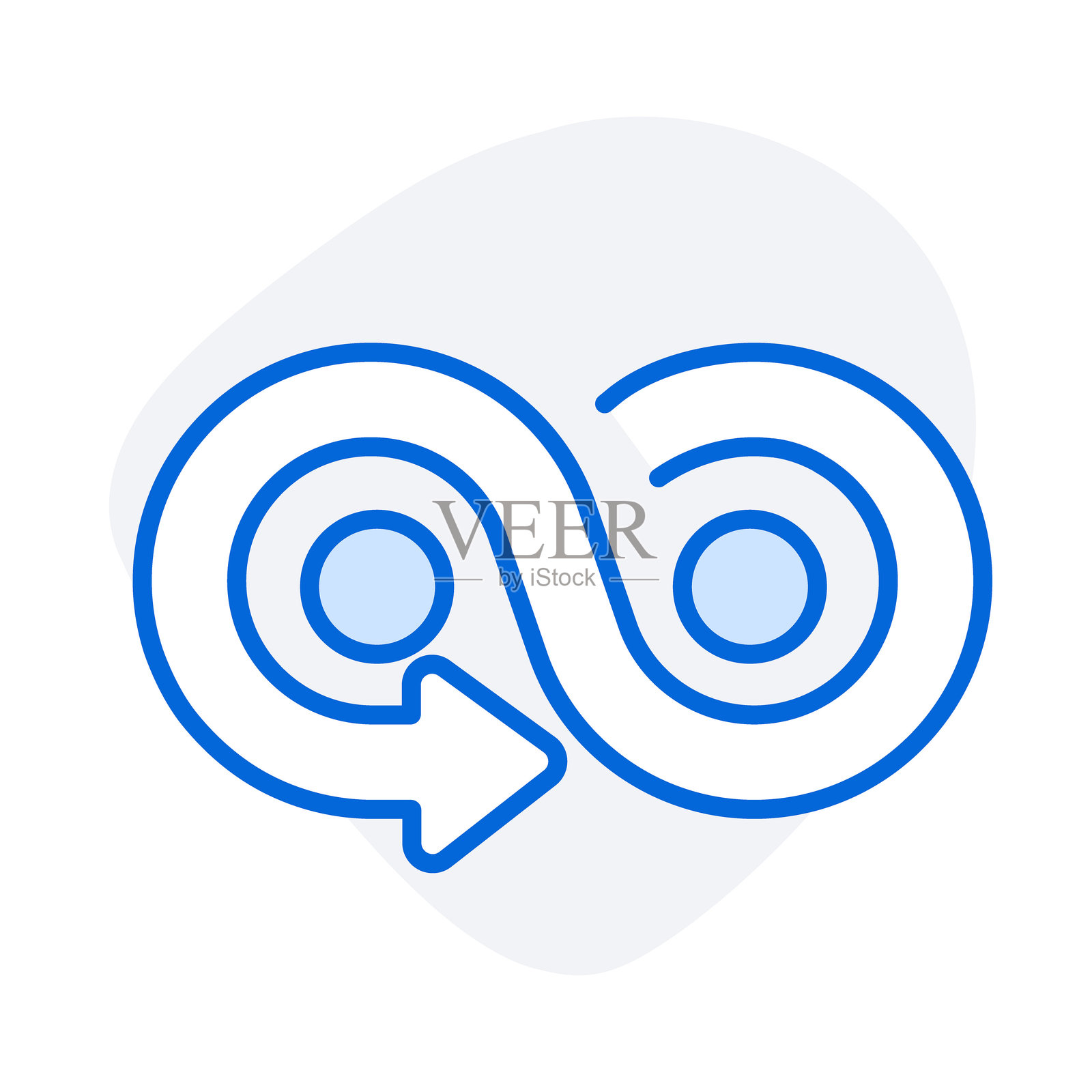 负责任的消费 - 无限循环中的箭头象征可持续性和有意识的选择插画图片素材