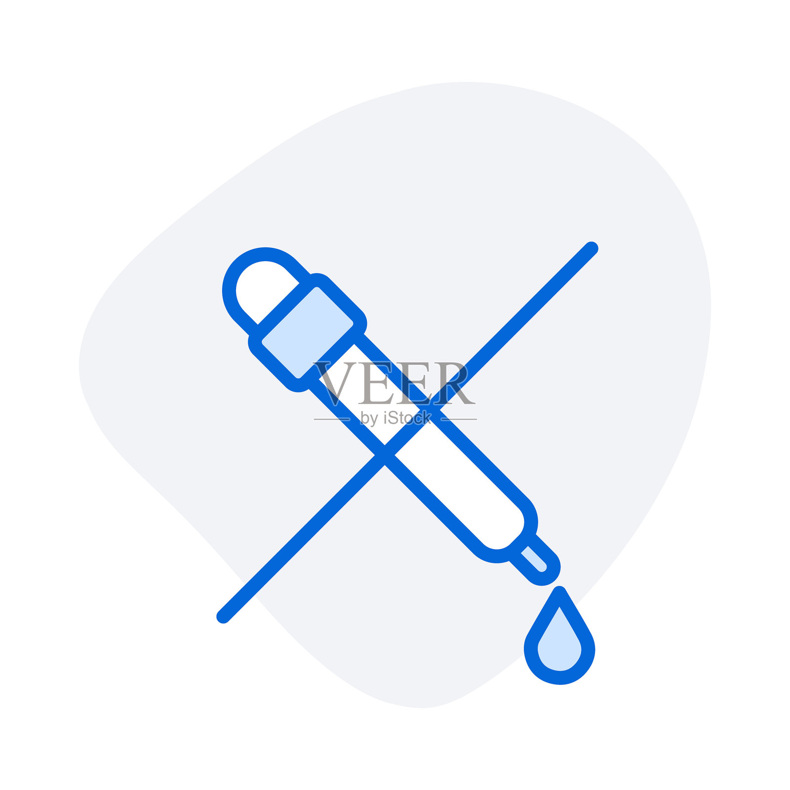 无添加剂 - 代表纯天然成分的交叉滴水图案插画图片素材