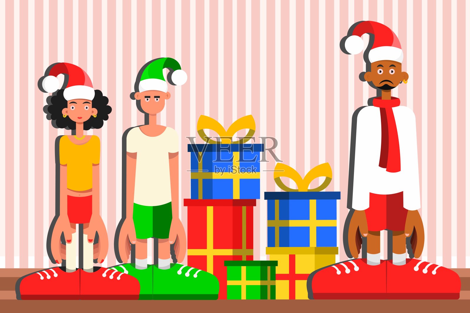 新年派对插画图片素材