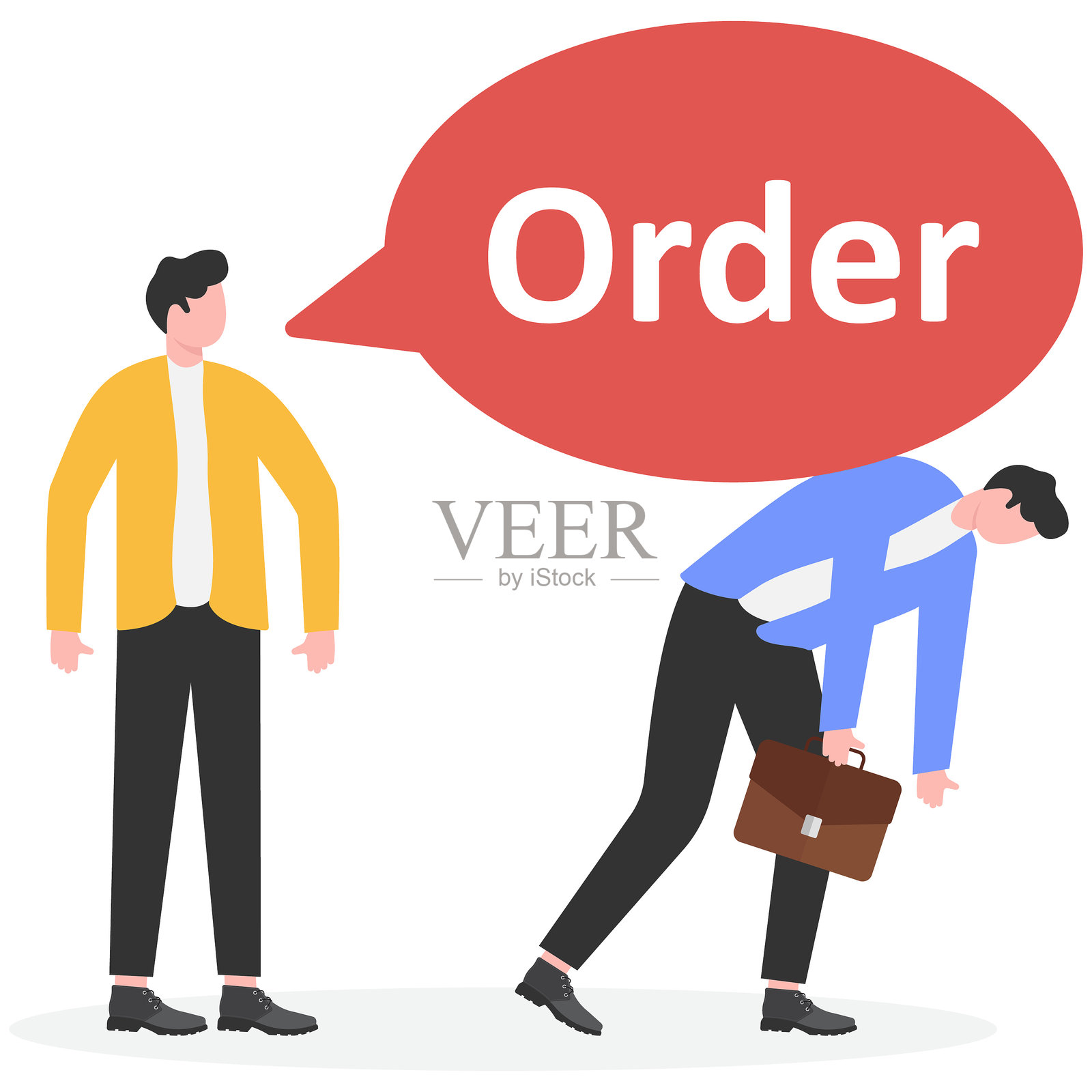订单，商业问题，插画图片素材
