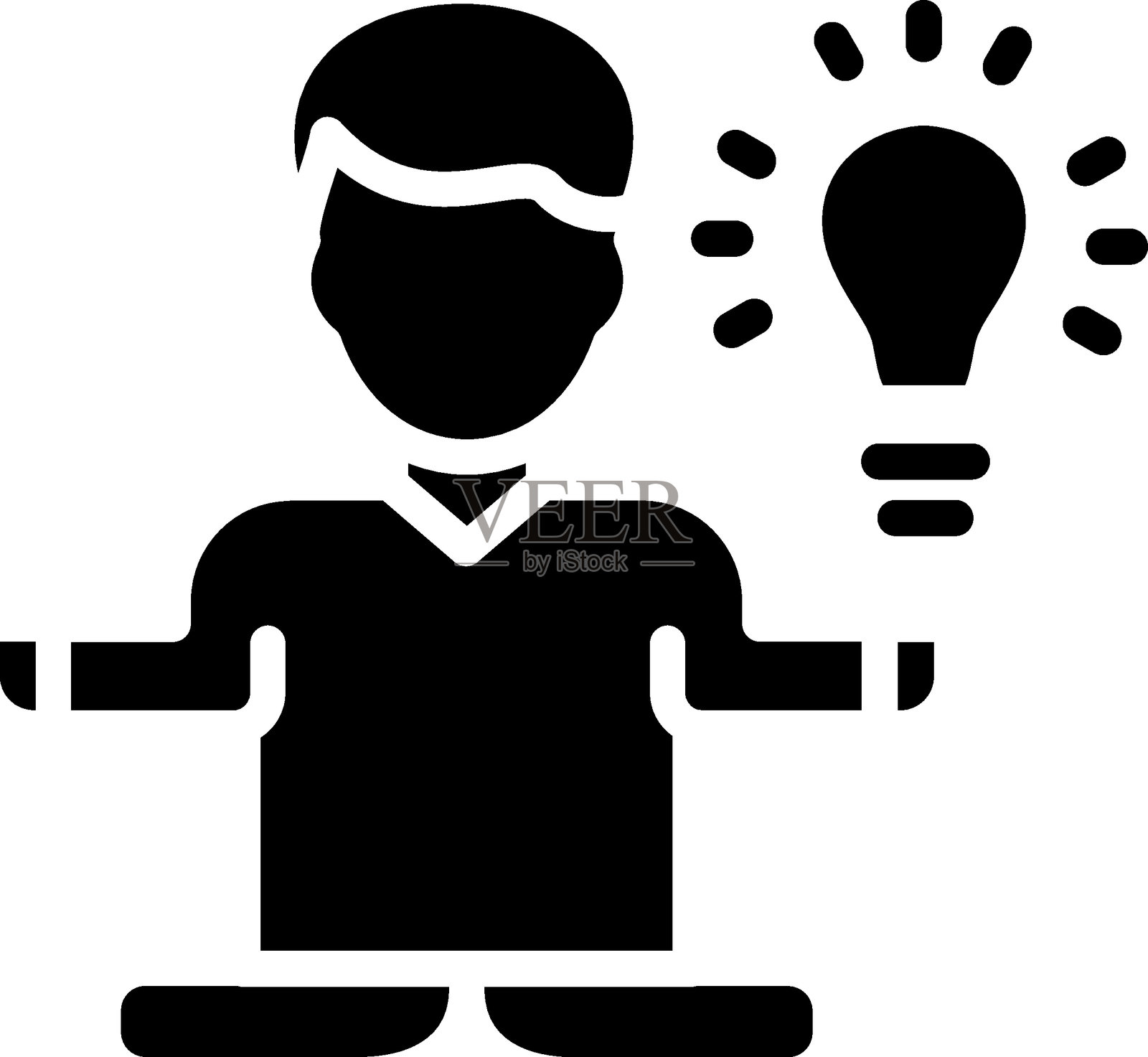 矢量设计愿景光环图标风格插画图片素材