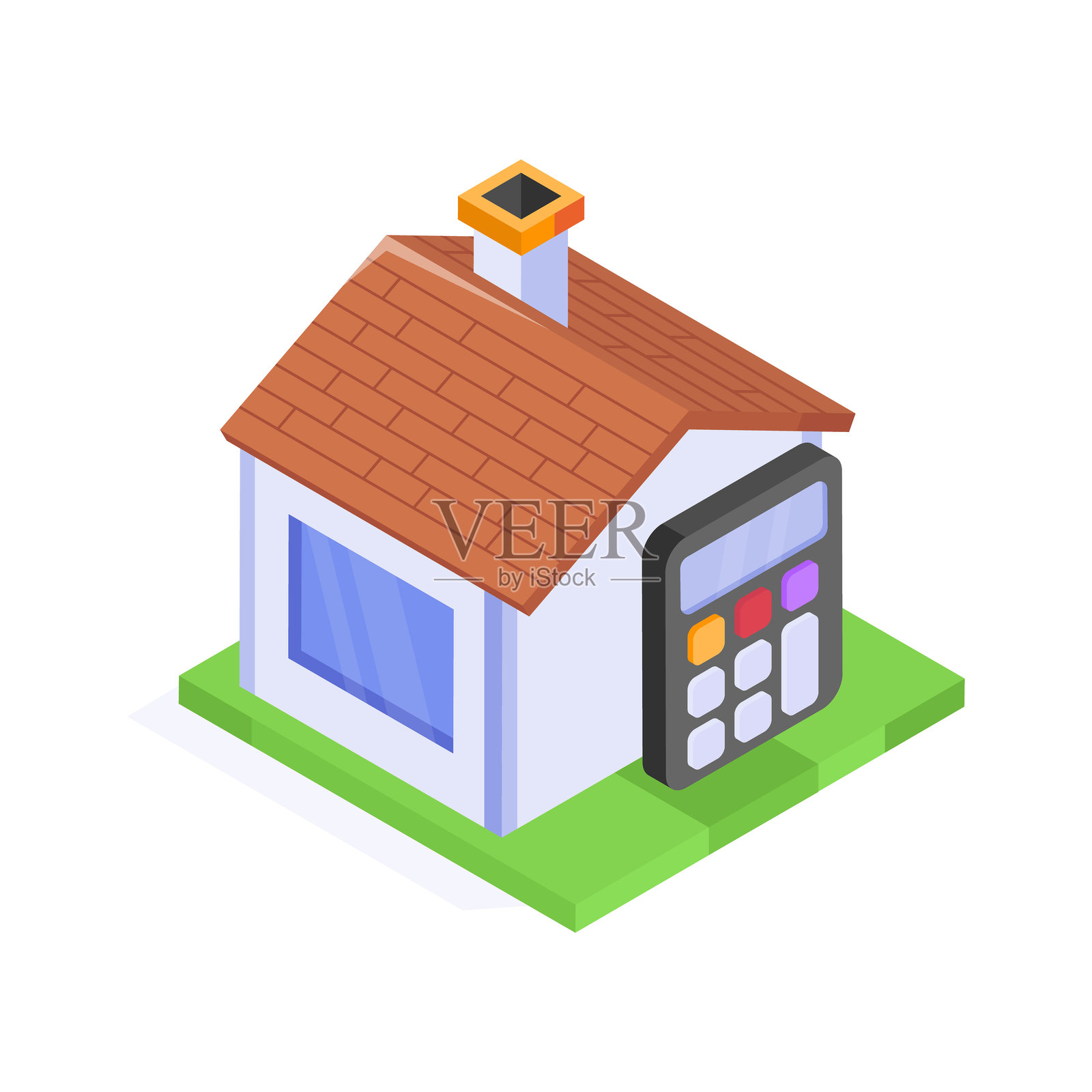 房屋预算插画图片素材